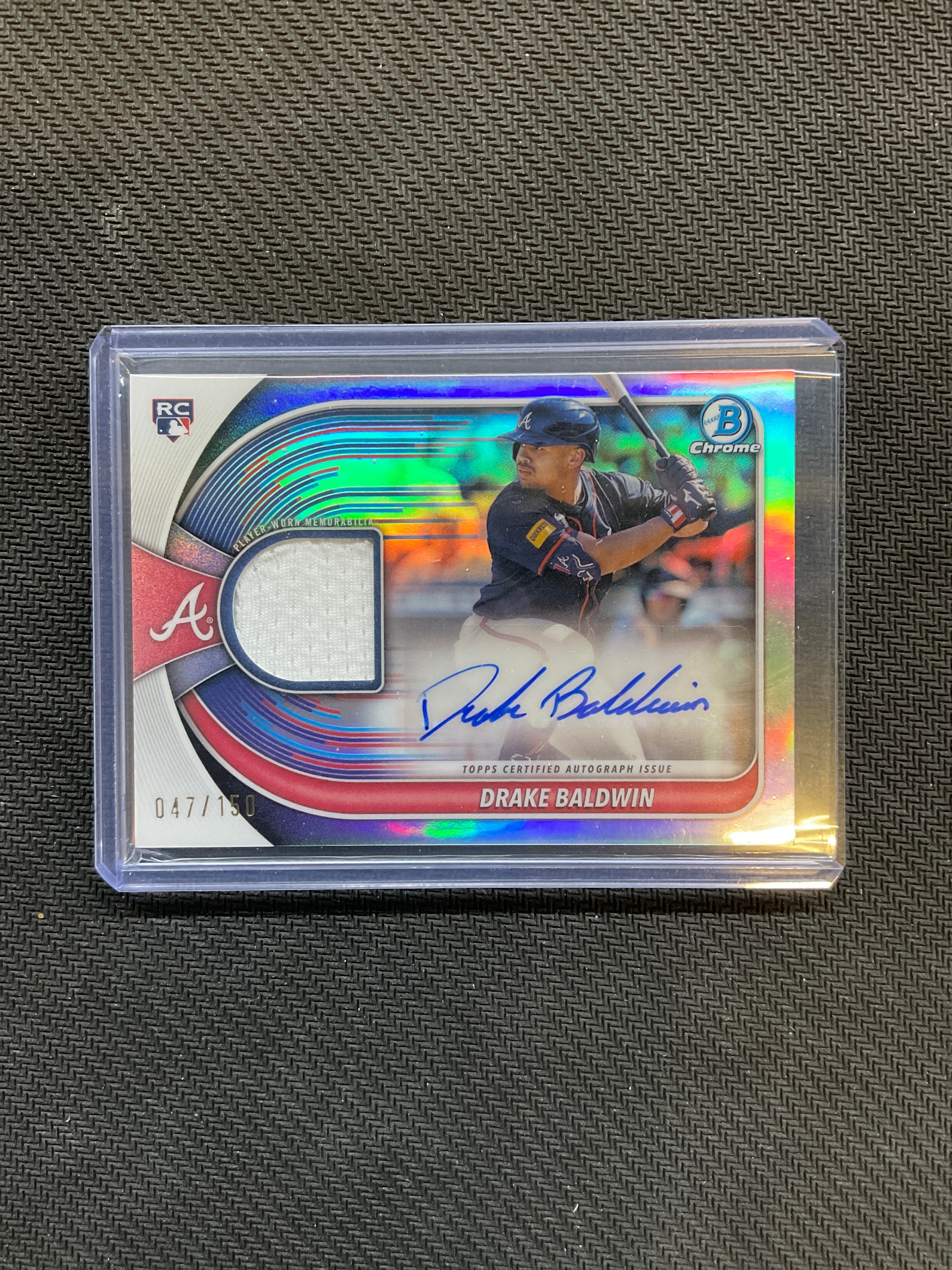 2025 Bowman Chrome Drake Baldwin Rookie Patch Auto /150 Braves