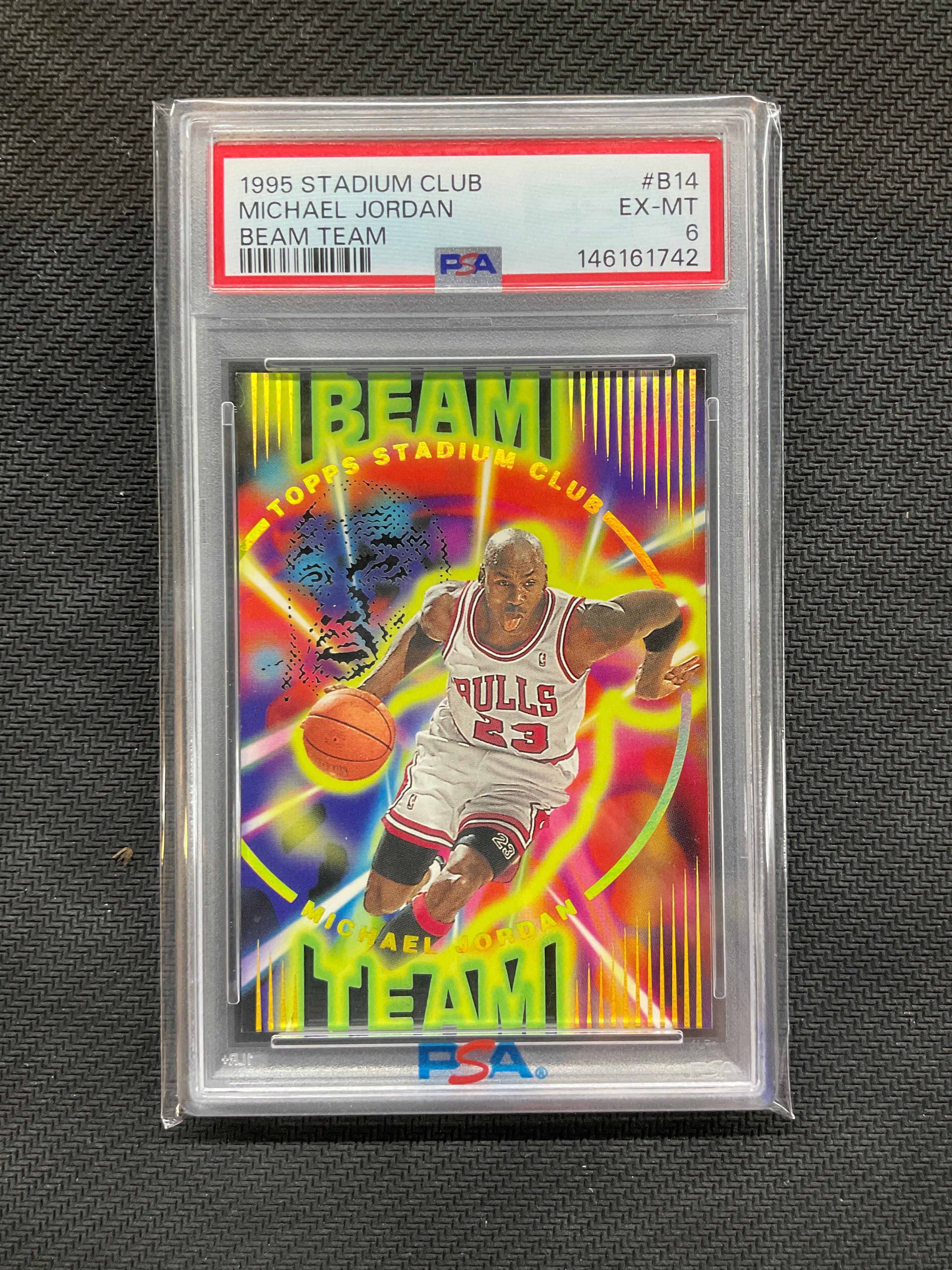 1995 Stadium Club #B14 Michael Jordan Beam Team PSA 6 Bulls 742