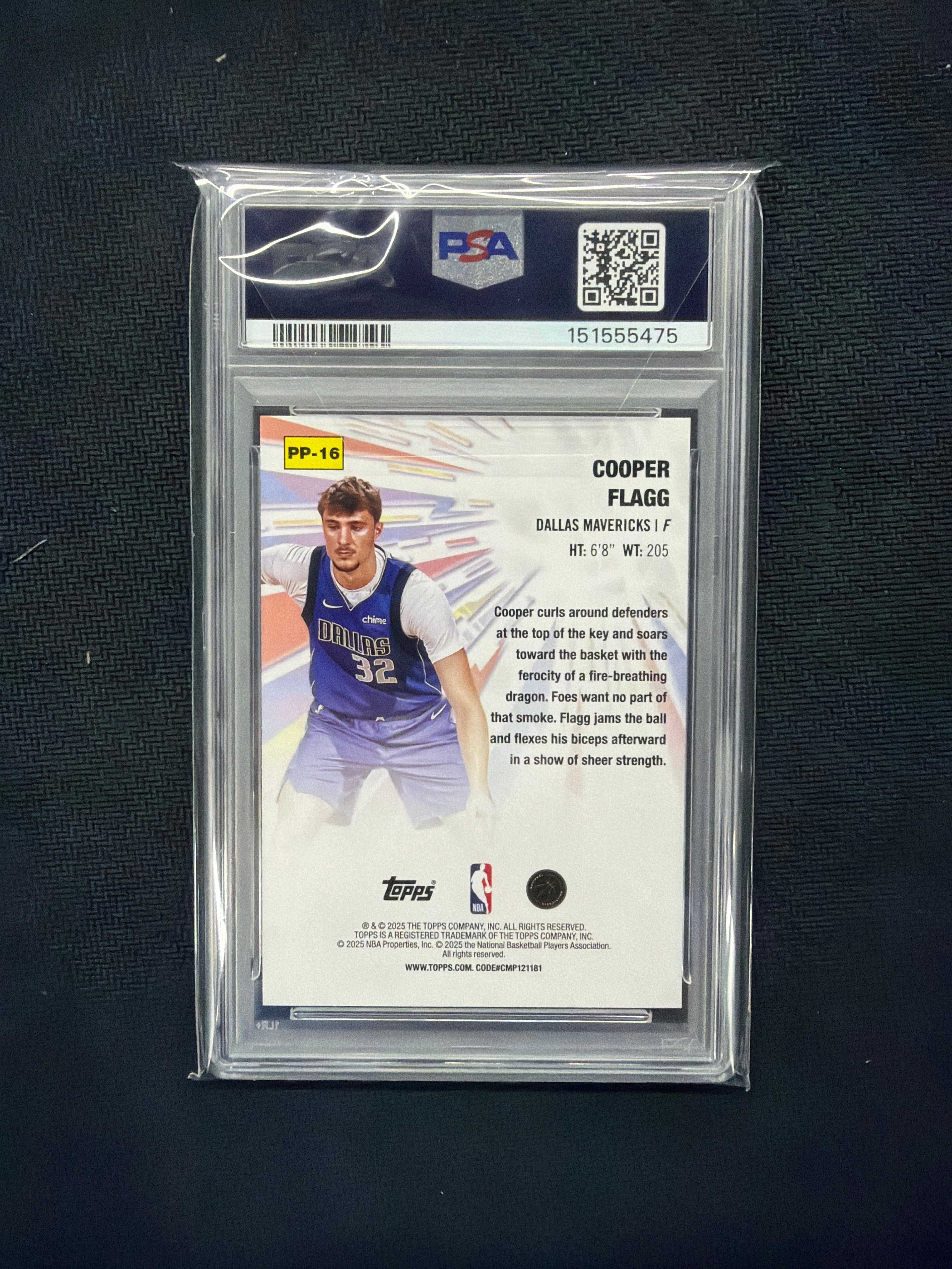 2025 Topps Cooper Flagg Power Players PSA 10 475
