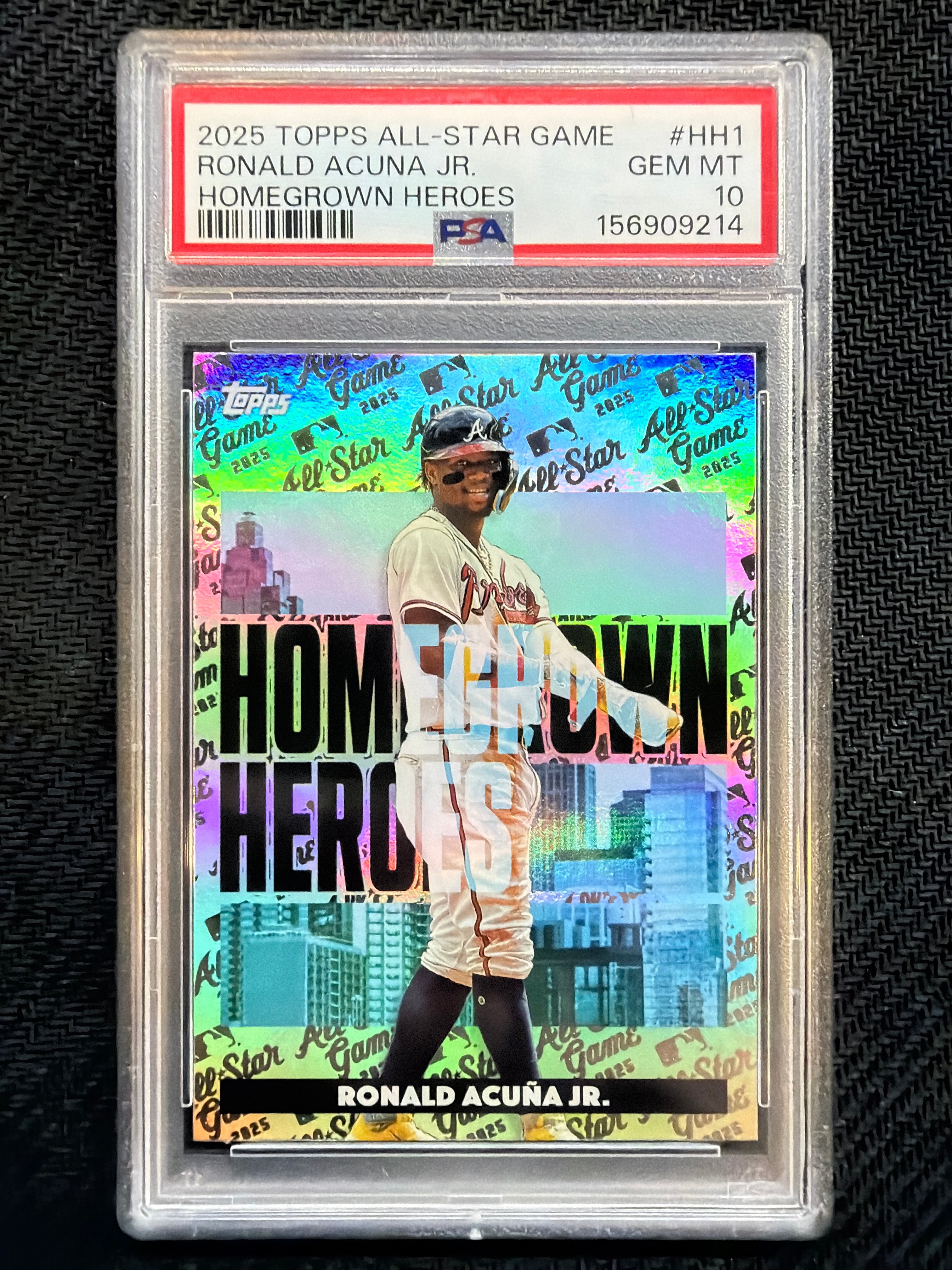 2025 Topps All Star Game Ronald Acuna Jr Homegrown Heroes #HH1 PSA 10 Braves
