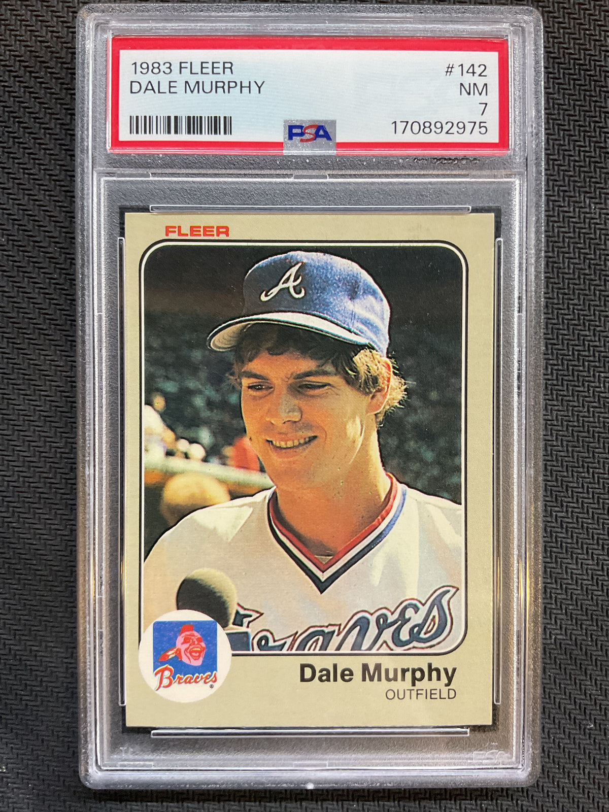 1983 Fleer #142 Dale Murphy PSA 7