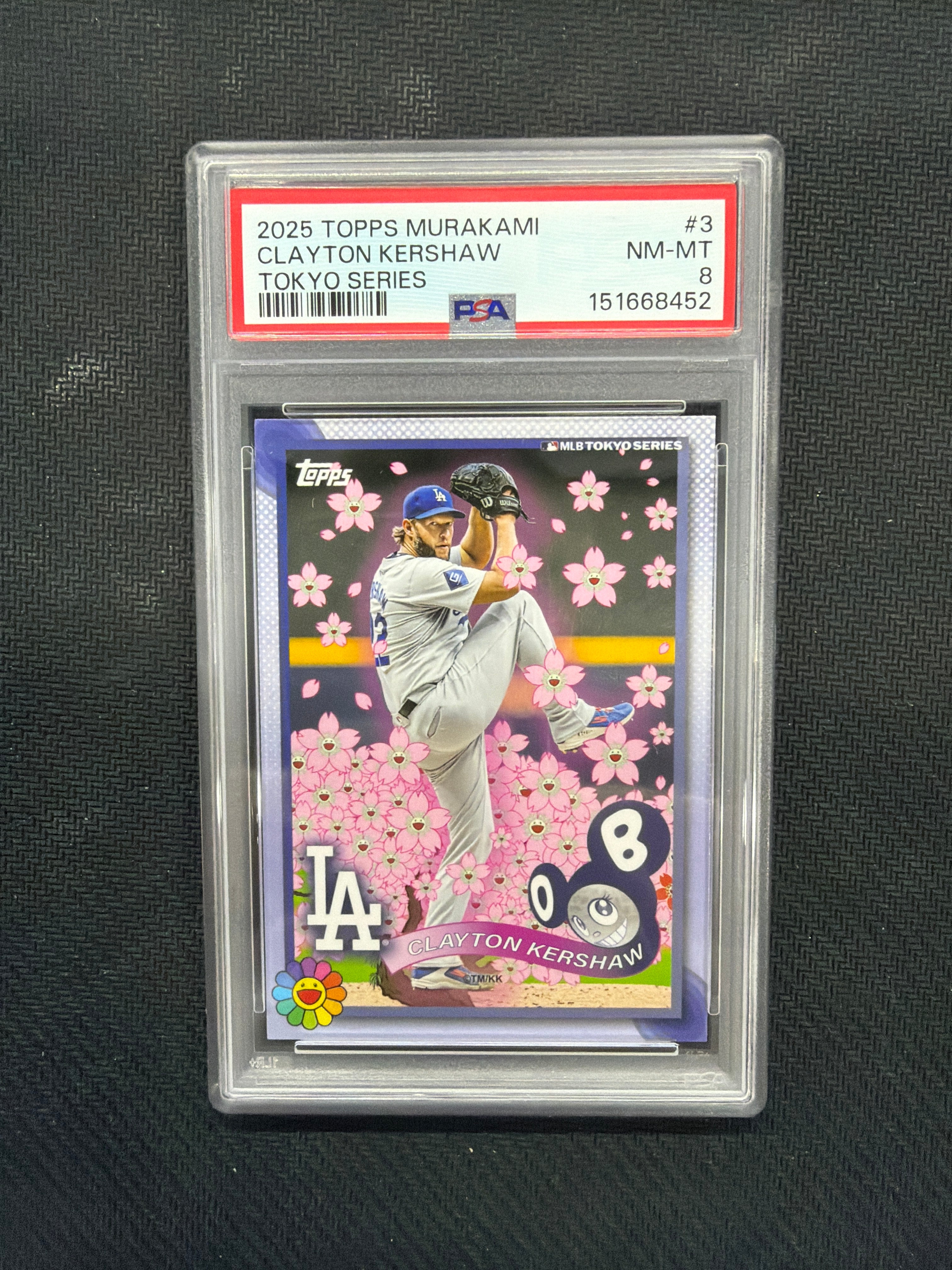 2025 Topps Murakami Clayton Kershaw Tokyo Series PSA 8 Dodgers