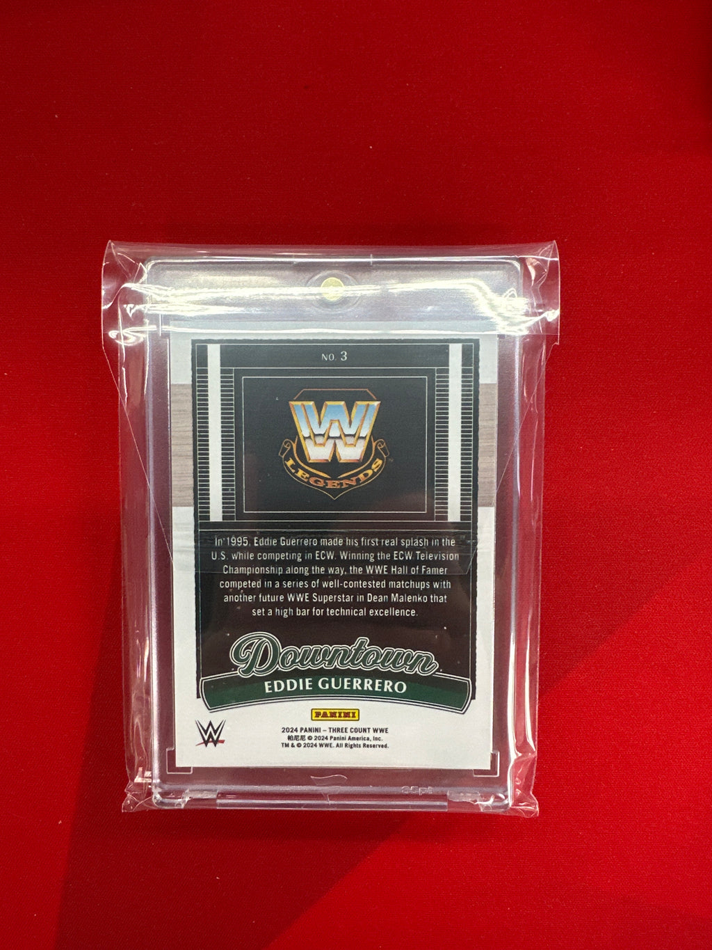 2024 Panini Three WWE Eddie Guerrero Downtown!