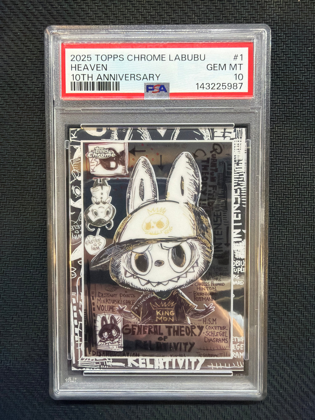 2025 Topps Chrome Labubu Heaven 10th Anninersary PSA 10 987
