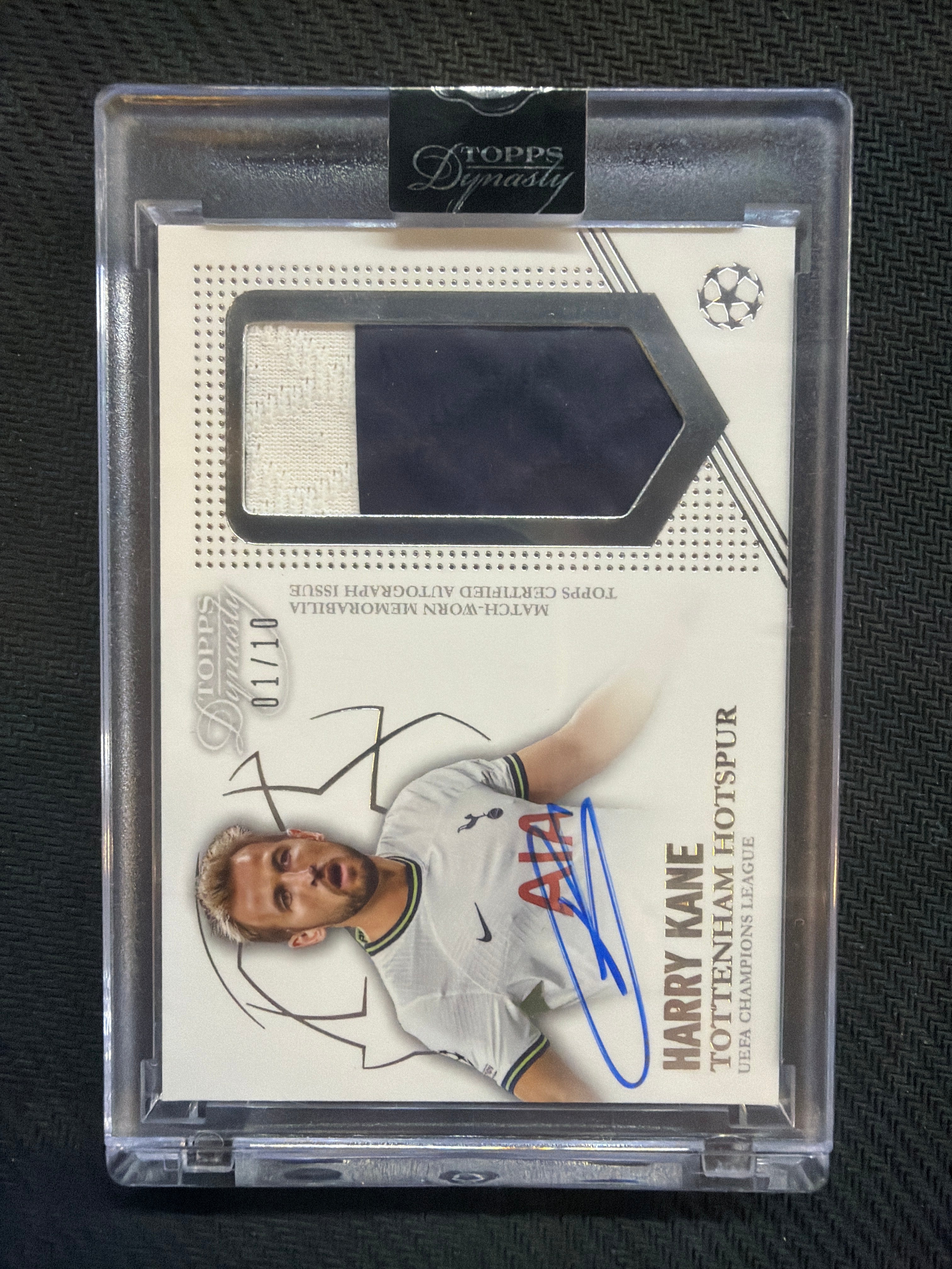 2022/23 Topps Dynasty Harry Kane Patch Auto /10 UEFA Champions League