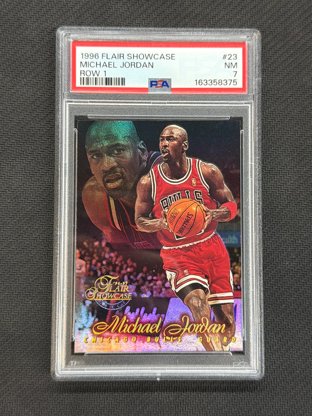 1996 Flair Showcase Michael Jordan Row 1 PSA 7 375