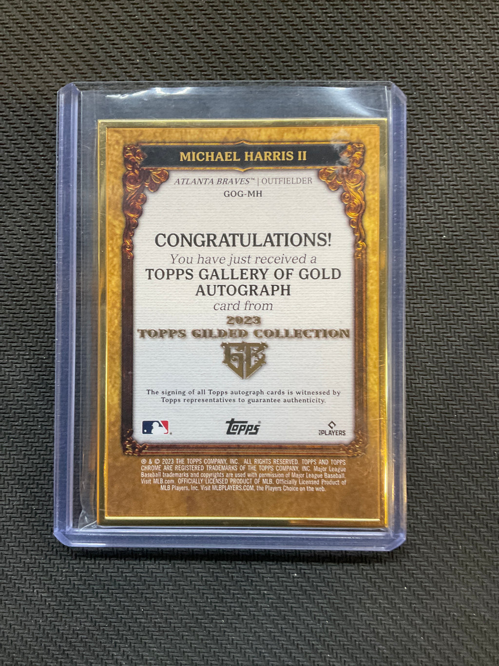 2023 Topps Gilded Michael Harris II Rookie Auto /25 Braves