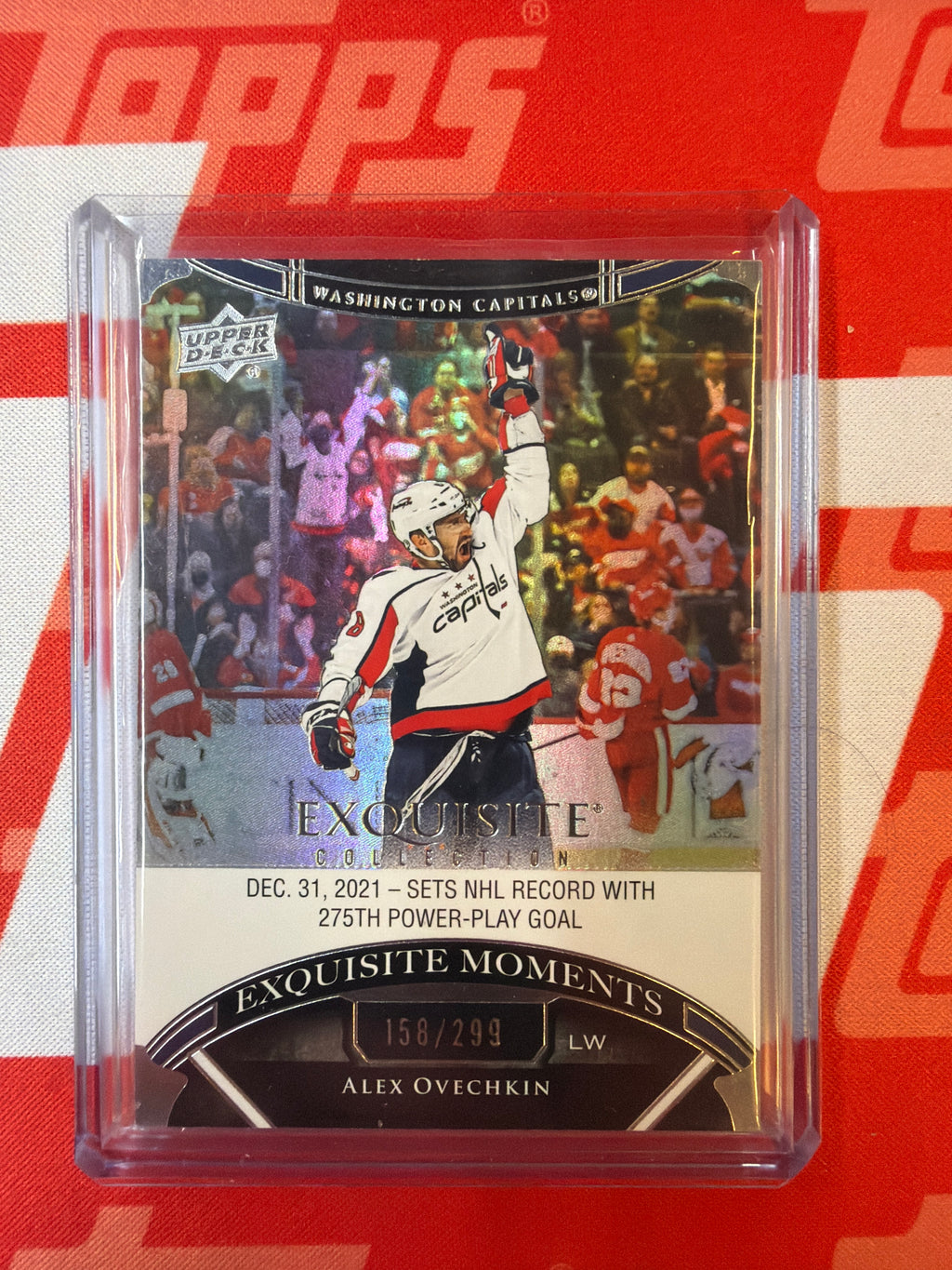 2022-23 Exqusite Alex Ovechkin Moments /299 NHL Record Power-Play