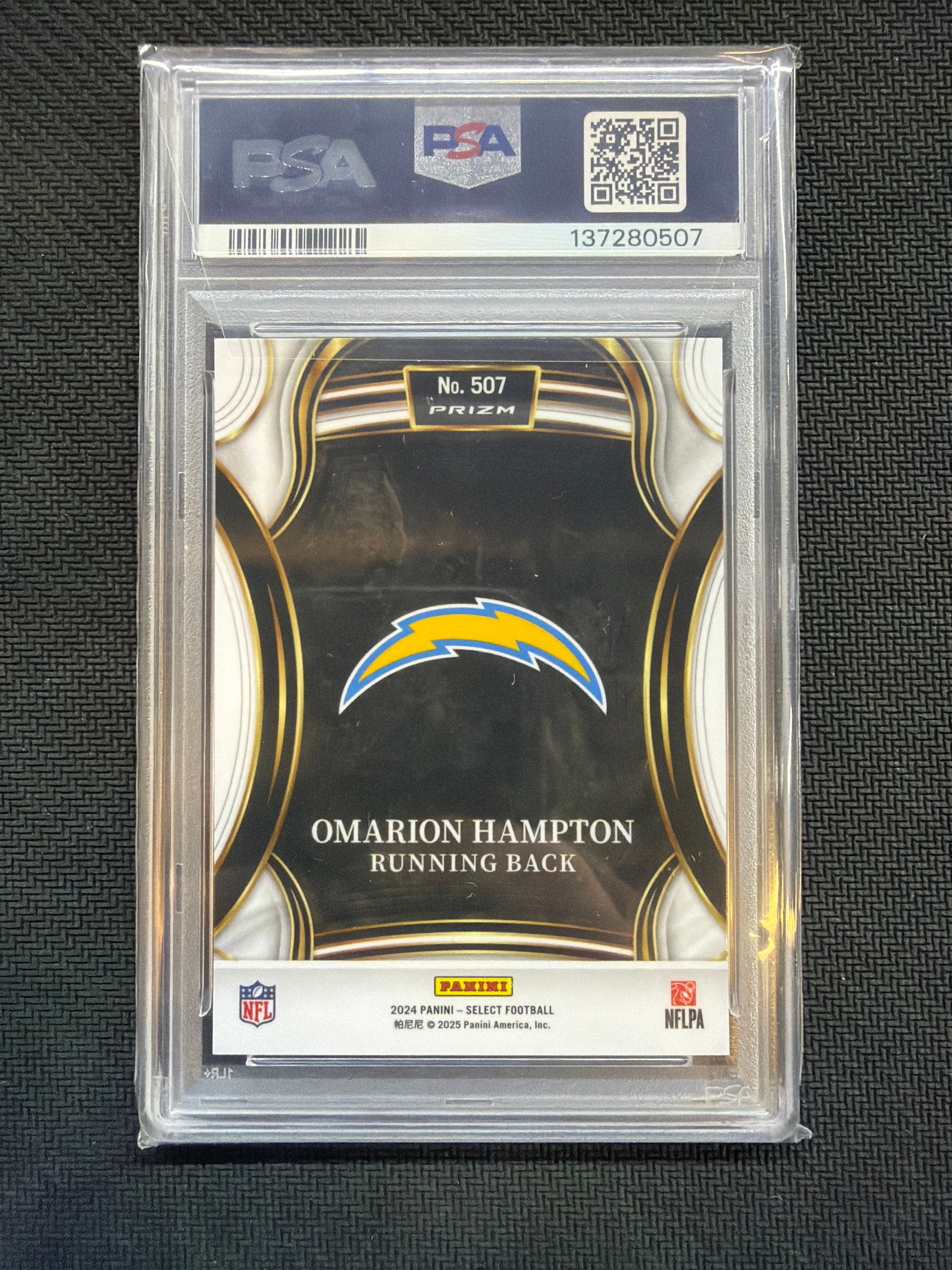 2024 Select XRC Omarion Hampton Rookie #507 PSA 10