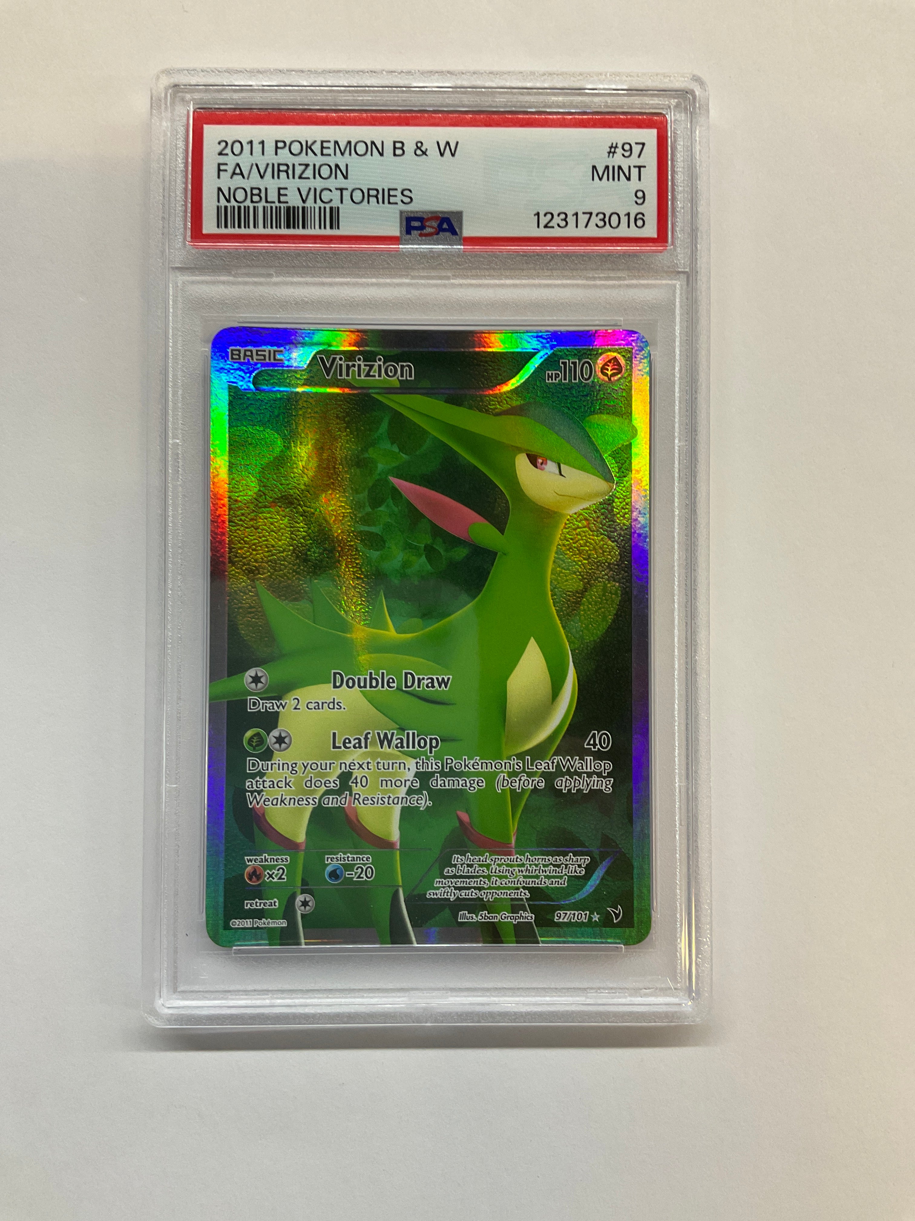 2011 Pokemon Virizion 97 PSA 9 Noble Victories