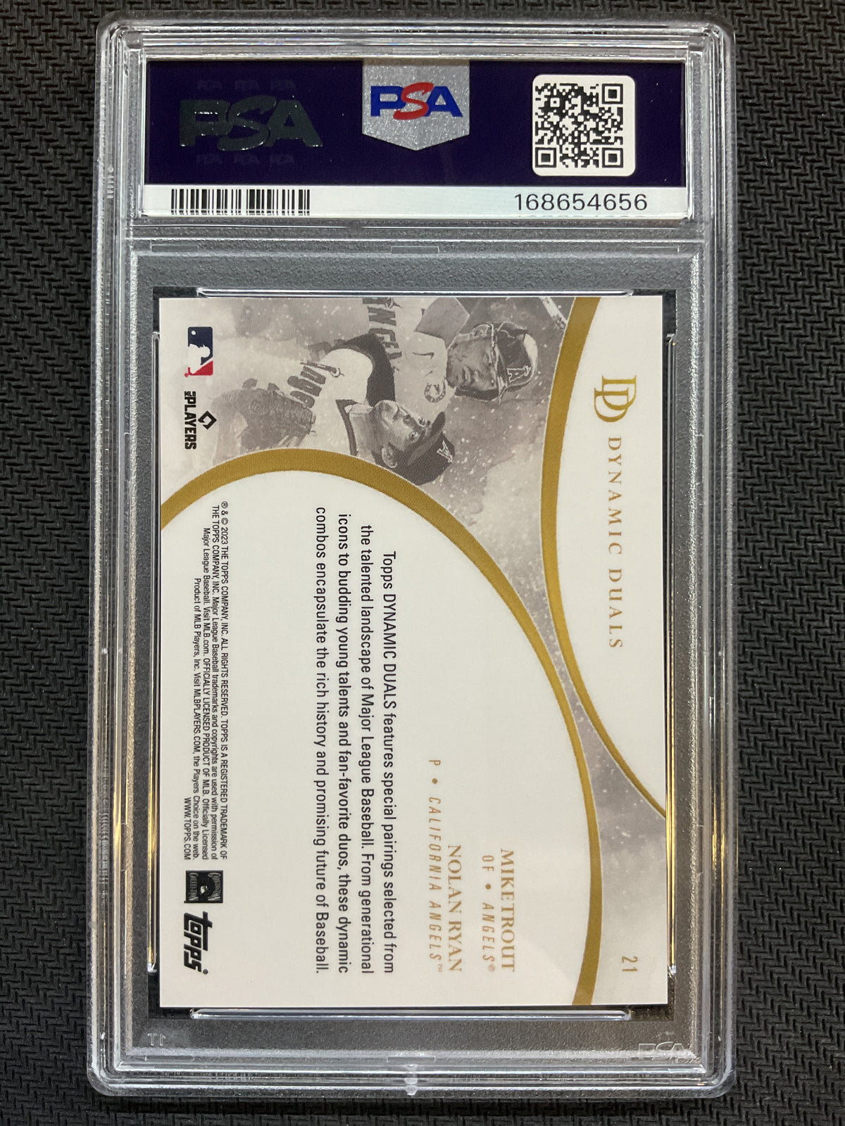 2023 Dynamic Duals  #21 Trout/Ryan PSA 10