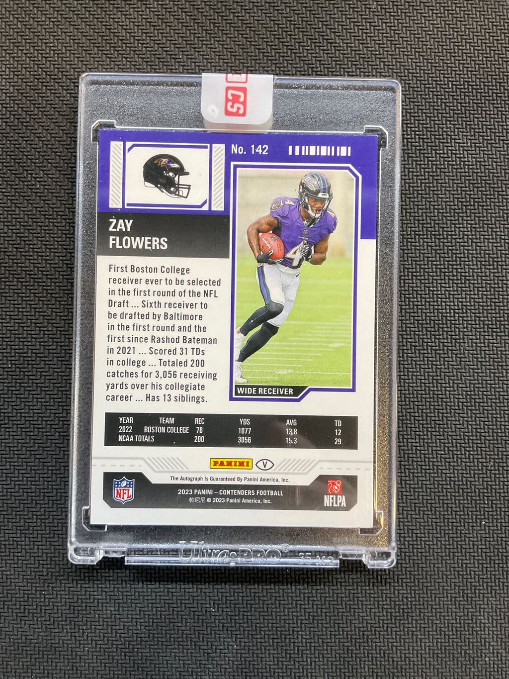 2023 Panini Contenders Zay Flowers Rookie Auto /99 Ravens