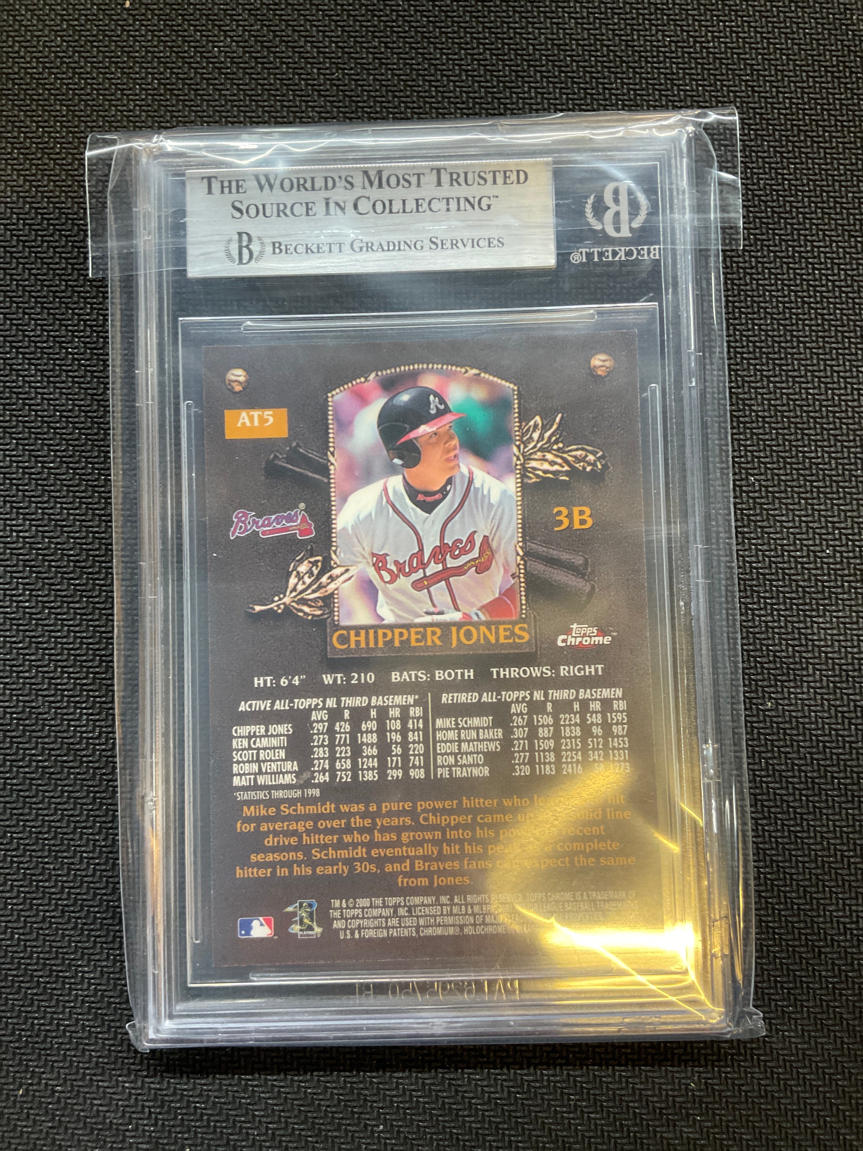 2000 Topps Chrome All-Topps Chipper Jones BGS 8.5 Braves