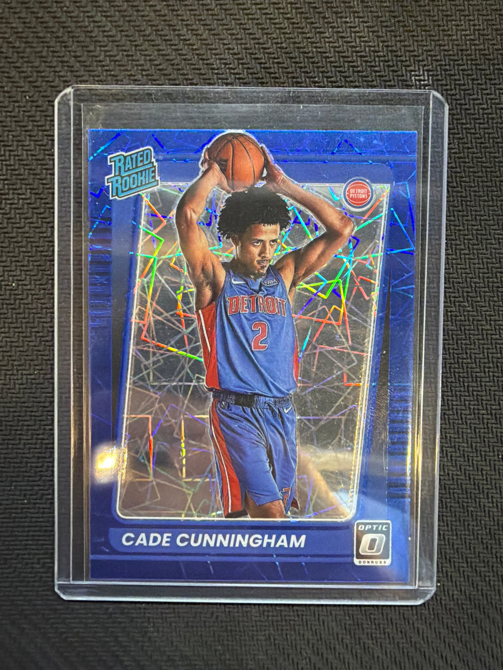 2021-22 Optic Cade Cunningham Blue Velocity Rated Rookie Pistons