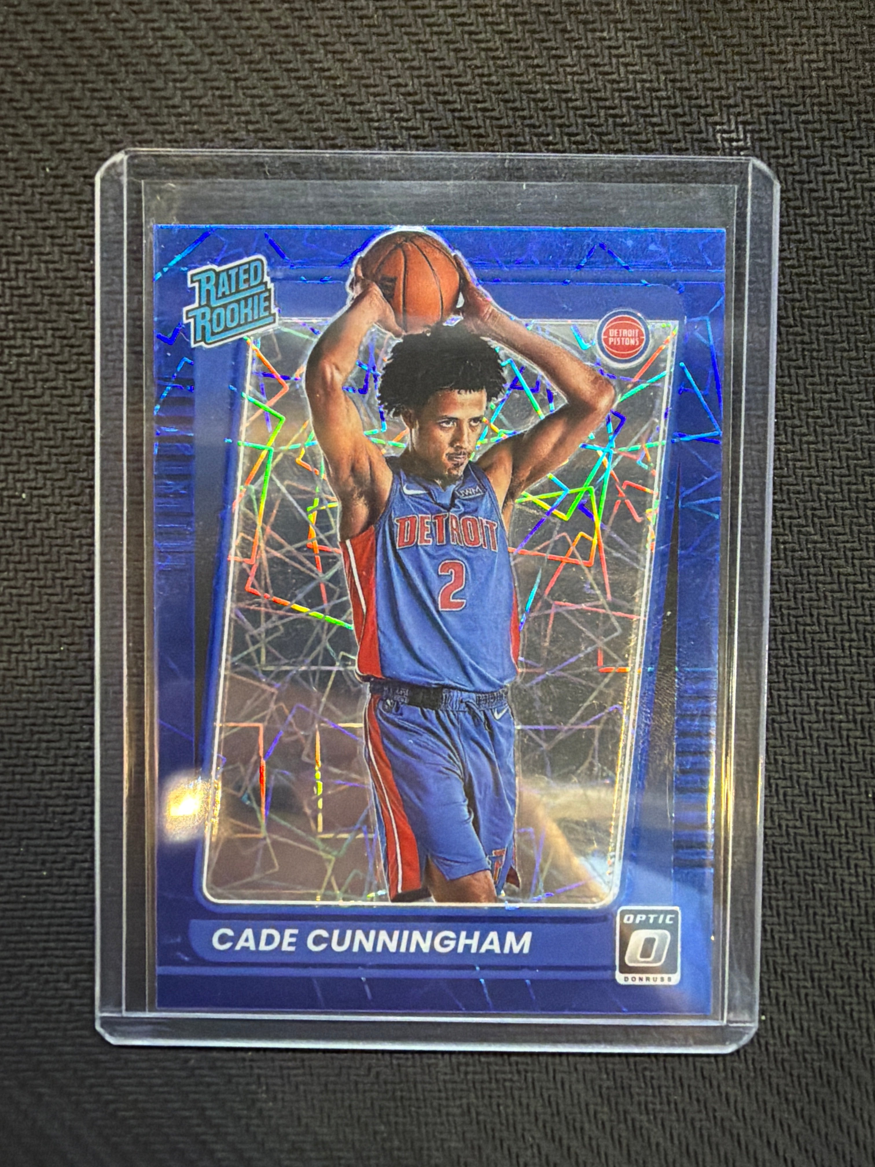 2021-22 Optic Cade Cunningham Blue Velocity Rated Rookie Pistons