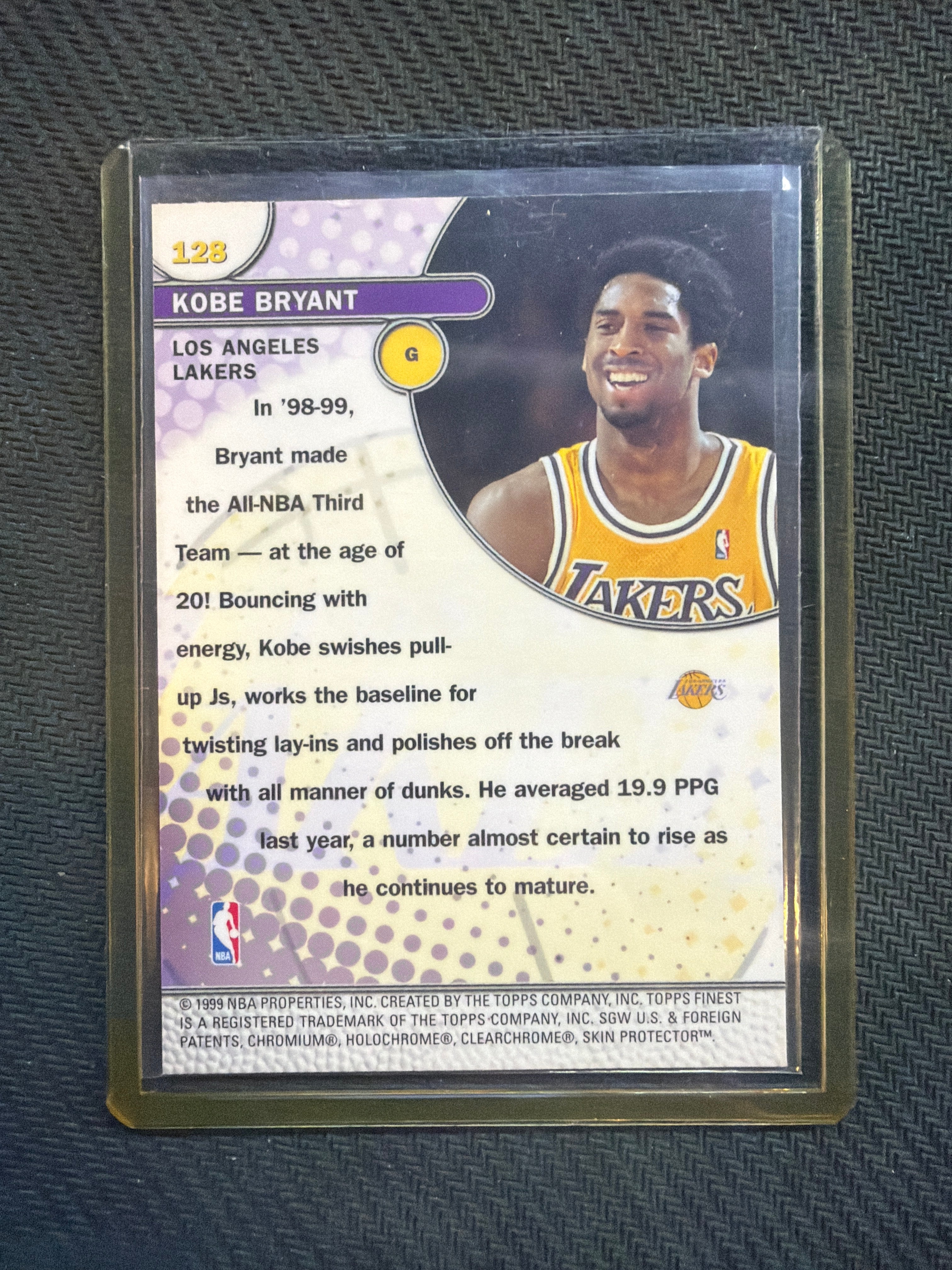 1999 Finest Kobe Bryant #128 W/Coating Lakers