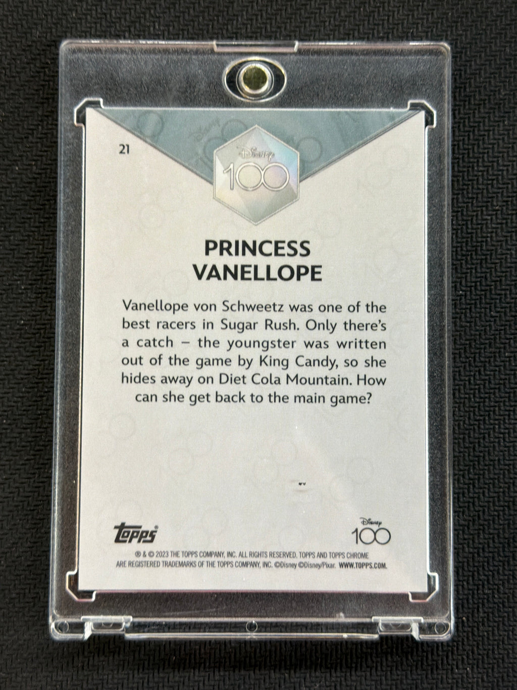 2023 Topps Chrome Disney Princess Vanellope Purple /299