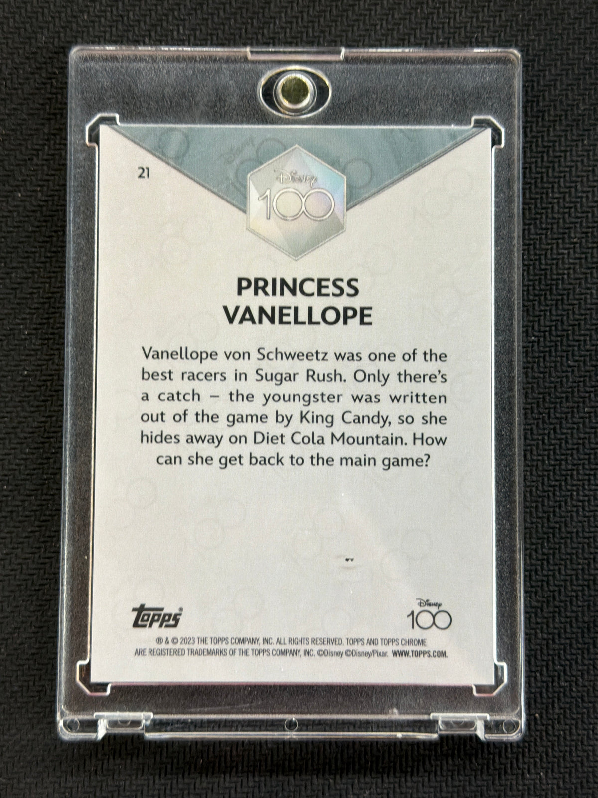 2023 Topps Chrome Disney Princess Vanellope Purple /299
