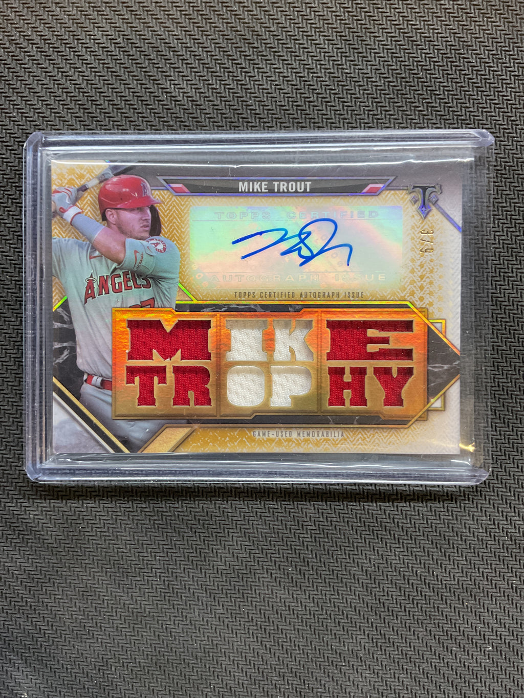 2021 Topps Triple Threads Mike Trout Autograph Relic /9 Angels