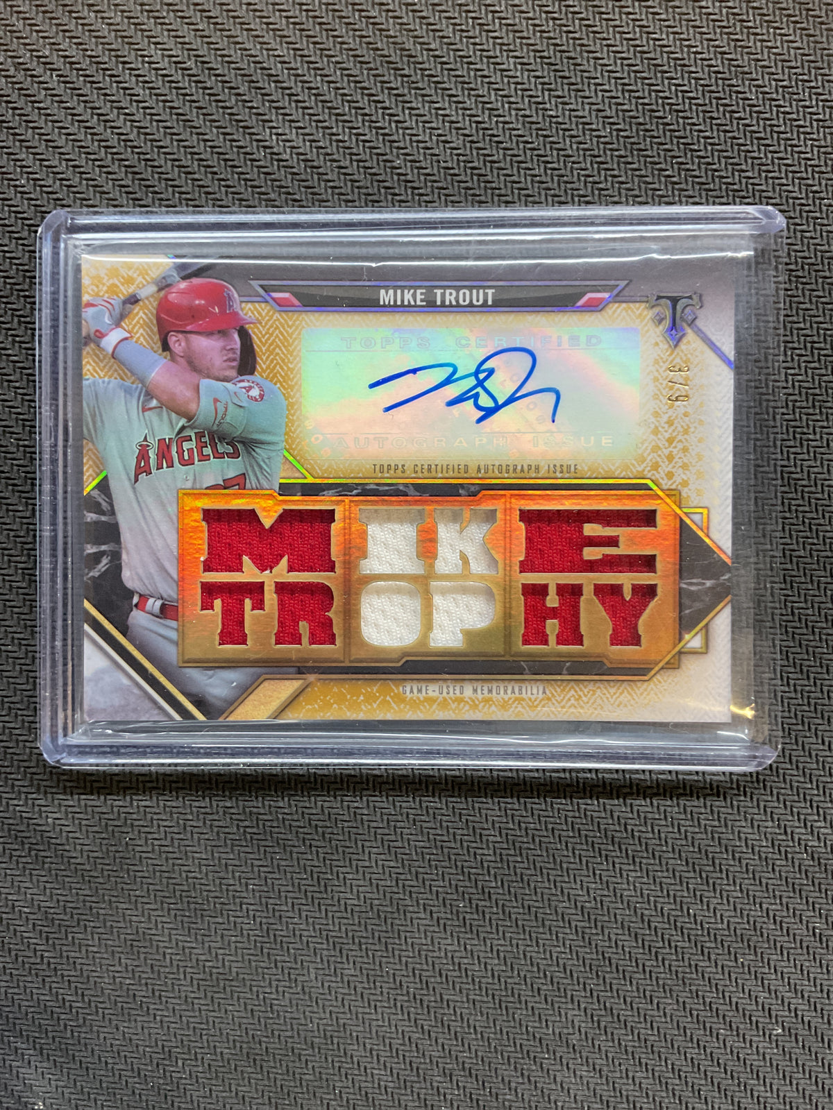2021 Topps Triple Threads Mike Trout Autograph Relic /9 Angels