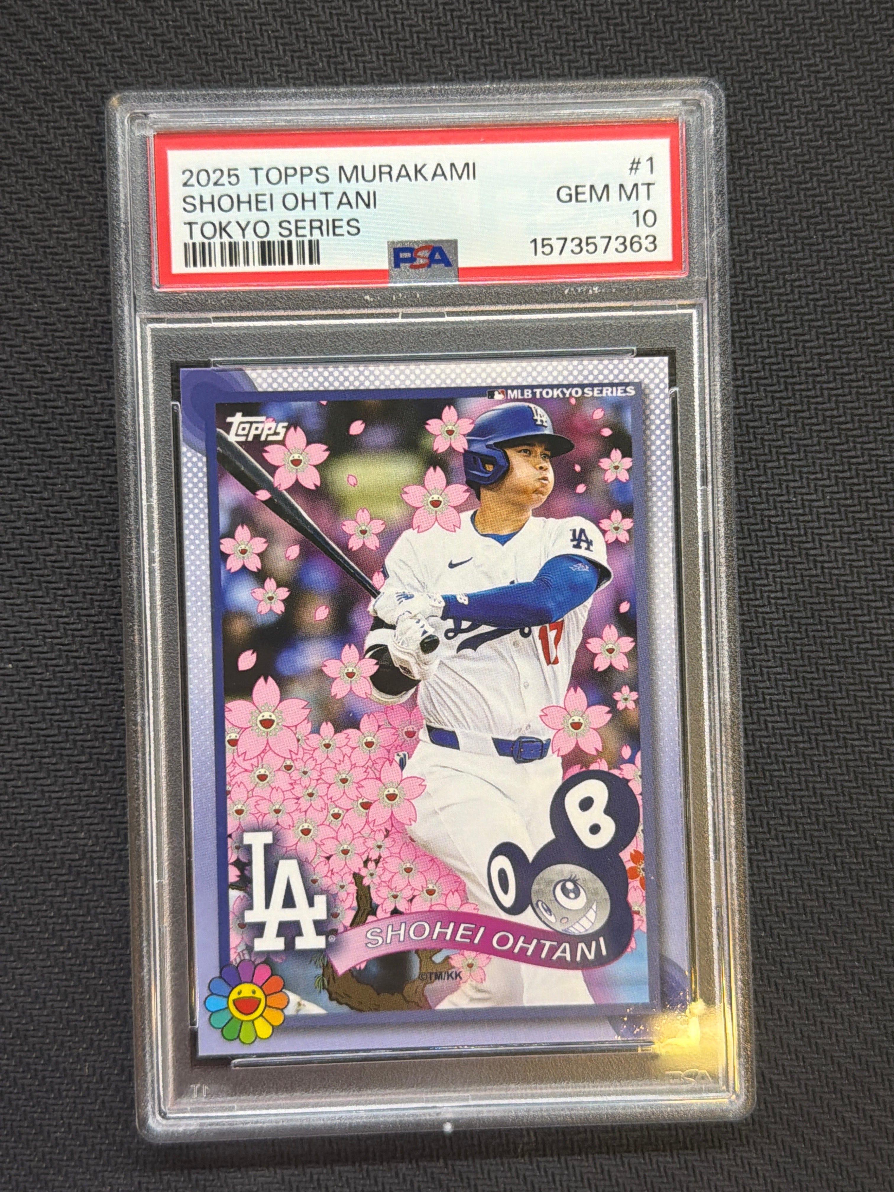2025 Topps Murakami Shohei Ohtani Tokyo Series #1 PSA 10 363 Dodgers Batting