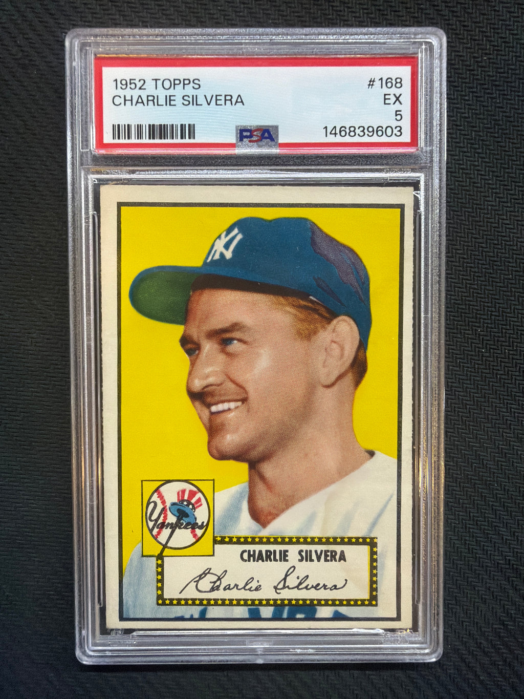 1952 Topps Charlie Silvera #168 PSA 5