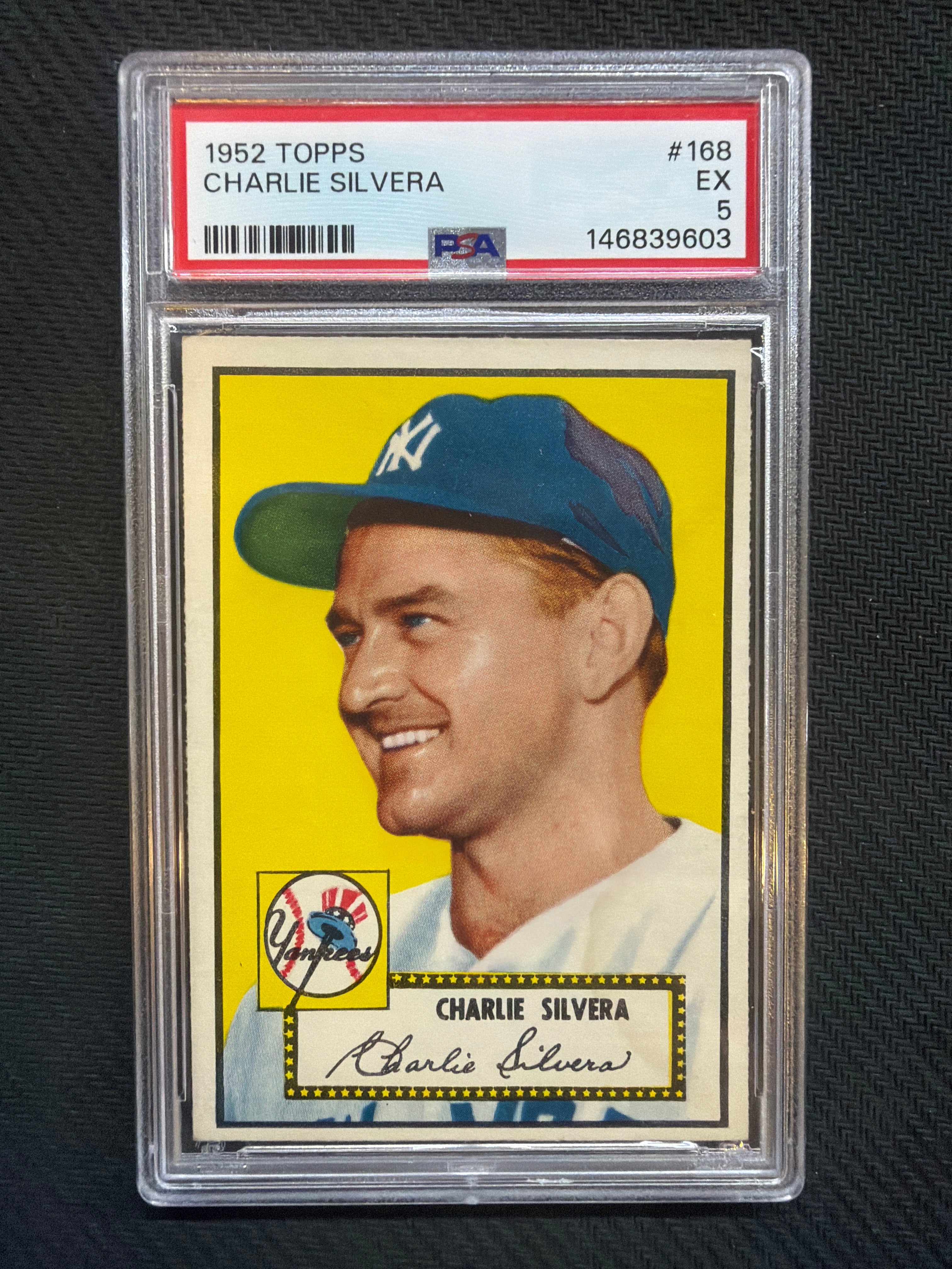 1952 Topps Charlie Silvera #168 PSA 5