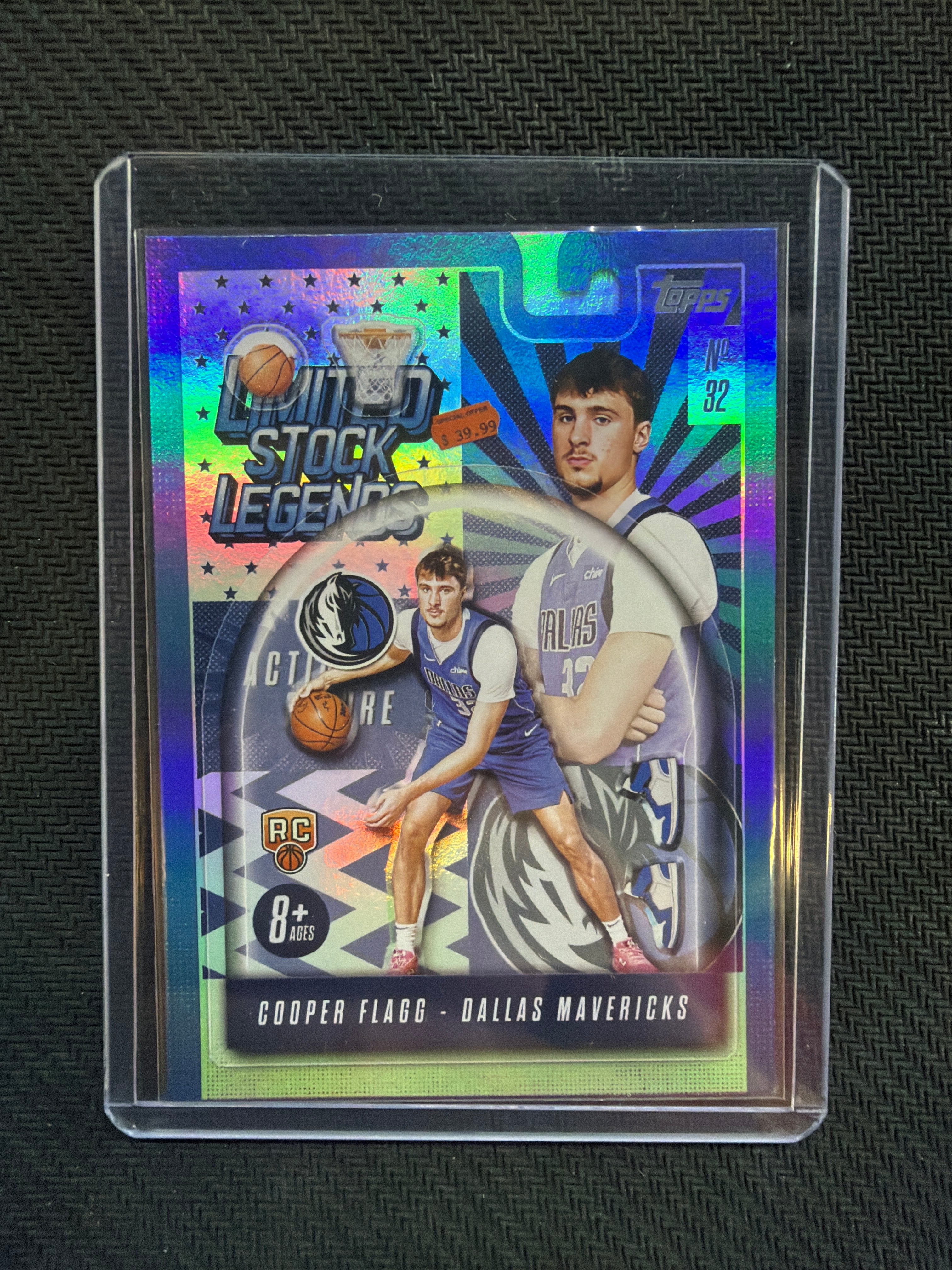 2025 Topps Limited Stock Legends Cooper Flagg Rookie Mavericks