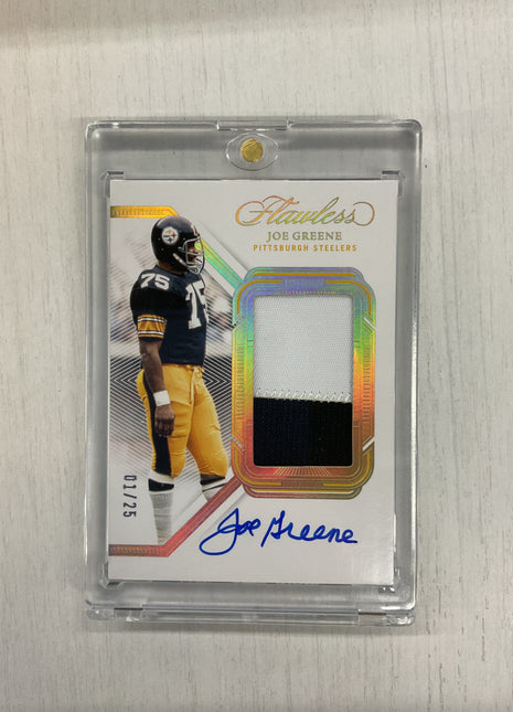 2023 Flawless Joe Greene Patch Auto /25 Steelers