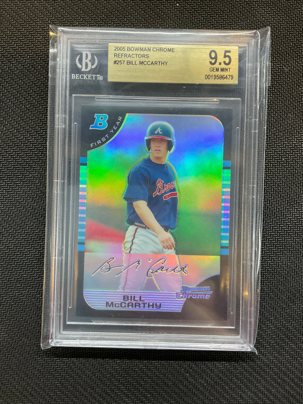 2005 Bowman Chrome Bill Mccarthy Refractor BGS 9.5