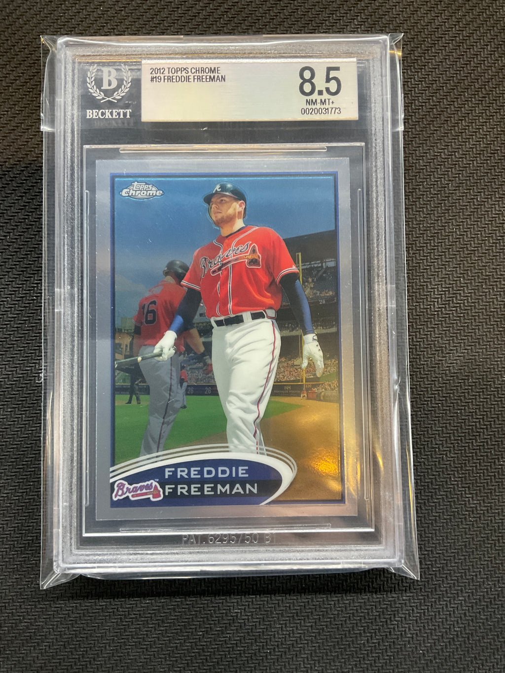 2012 Topps Chrome #19 Freddie Freeman BGS 8.5 Braves