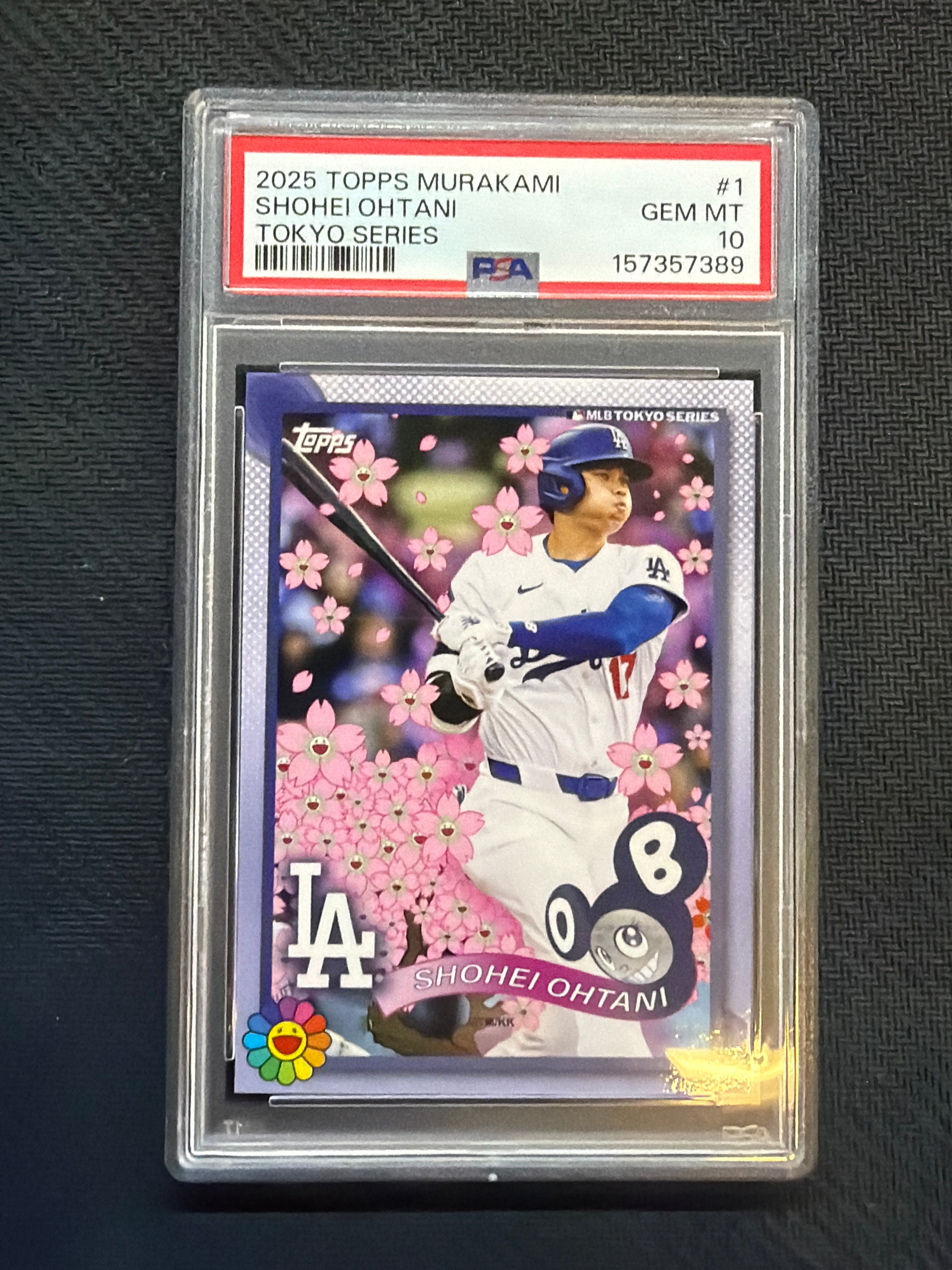 2025 Topps Murakami Shohei Ohtani Tokyo Series #1 PSA 10 389 Dodgers Batting