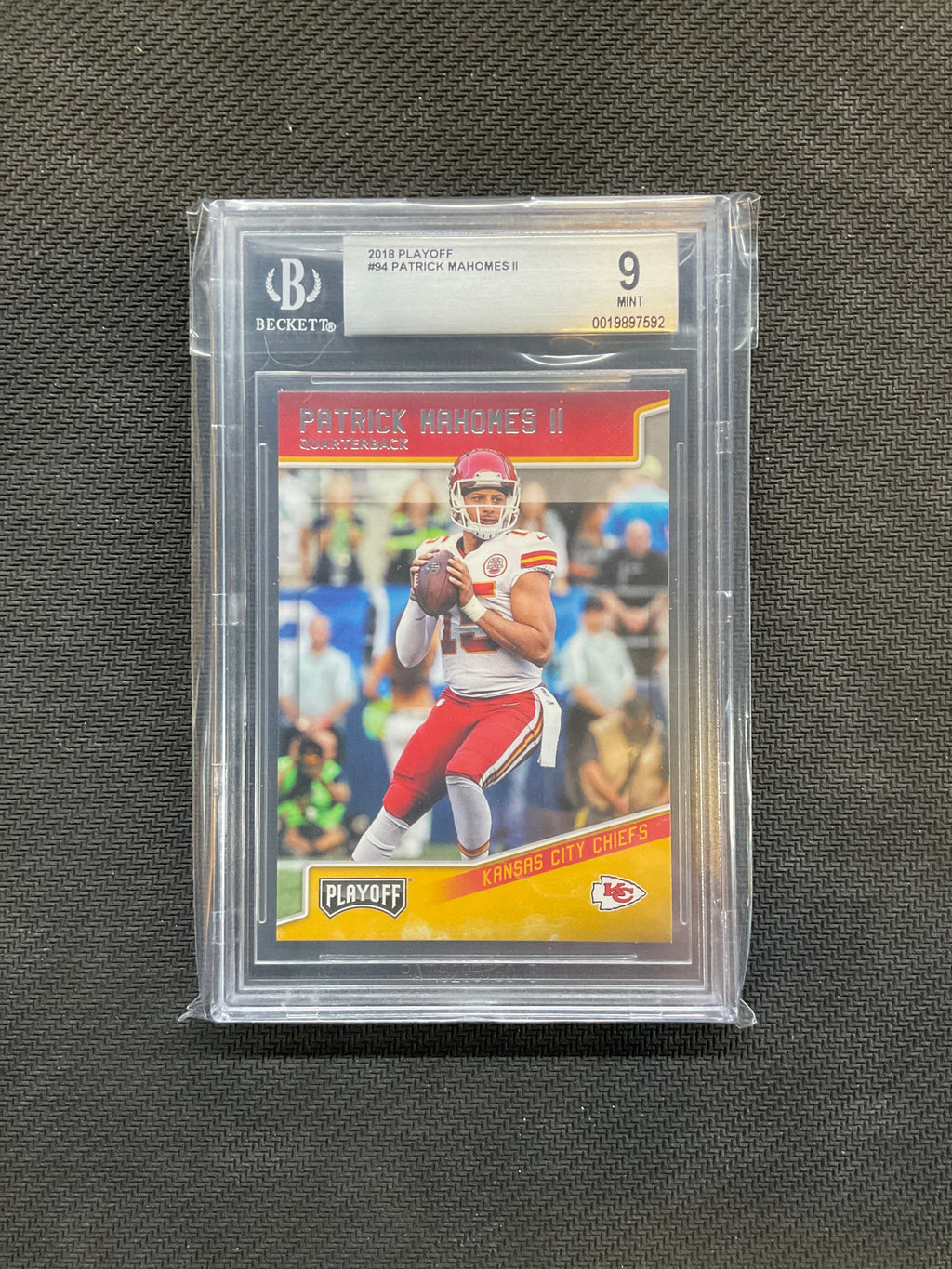 2018 Playoff Patrick Mahomes II #94 BGS 9 Cheifs