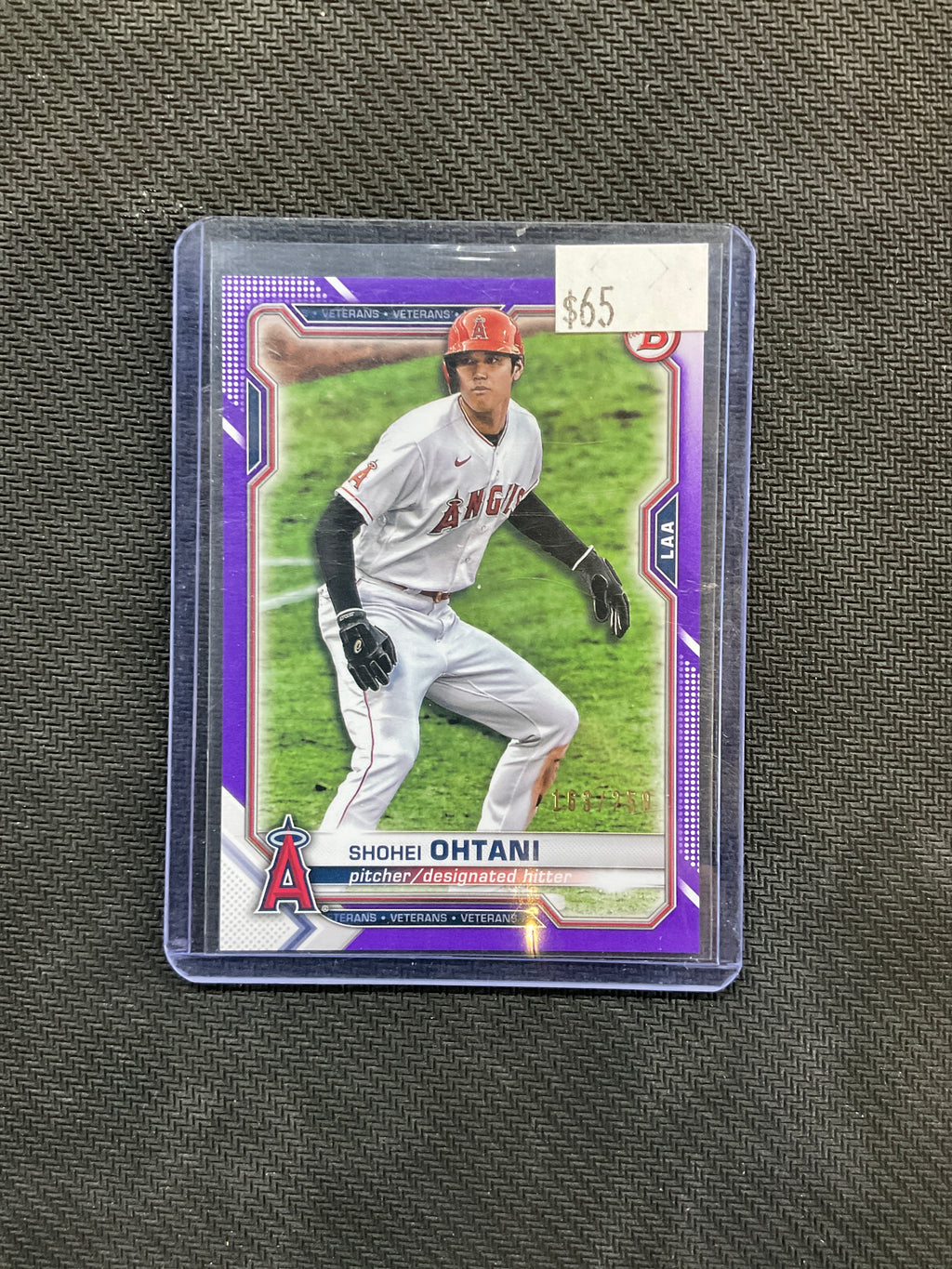 2021 Bowman Paper Shohei Ohtani #85 Purple /250 Angels