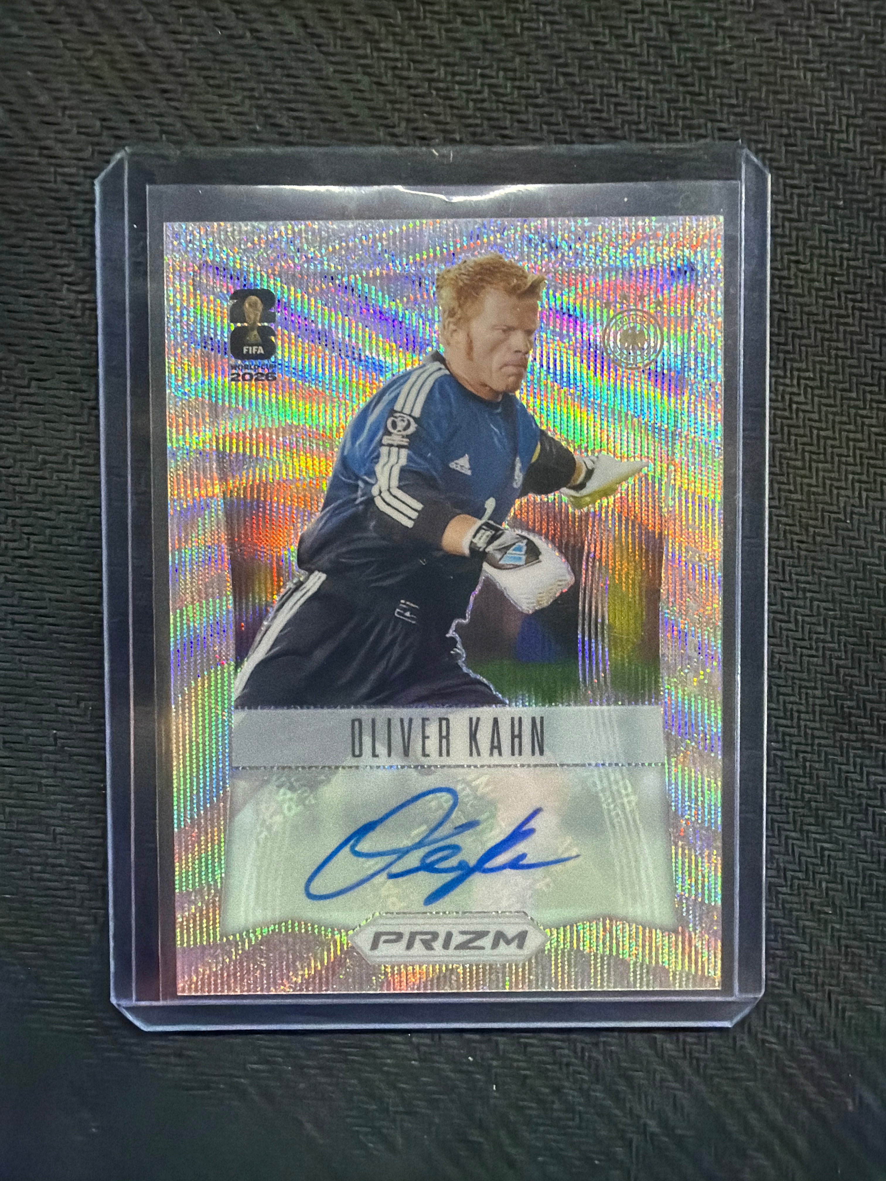 2026 Panini Prizm FIFA Wolrd Cup Soccer Oliver Kahn Wave Auto Germany