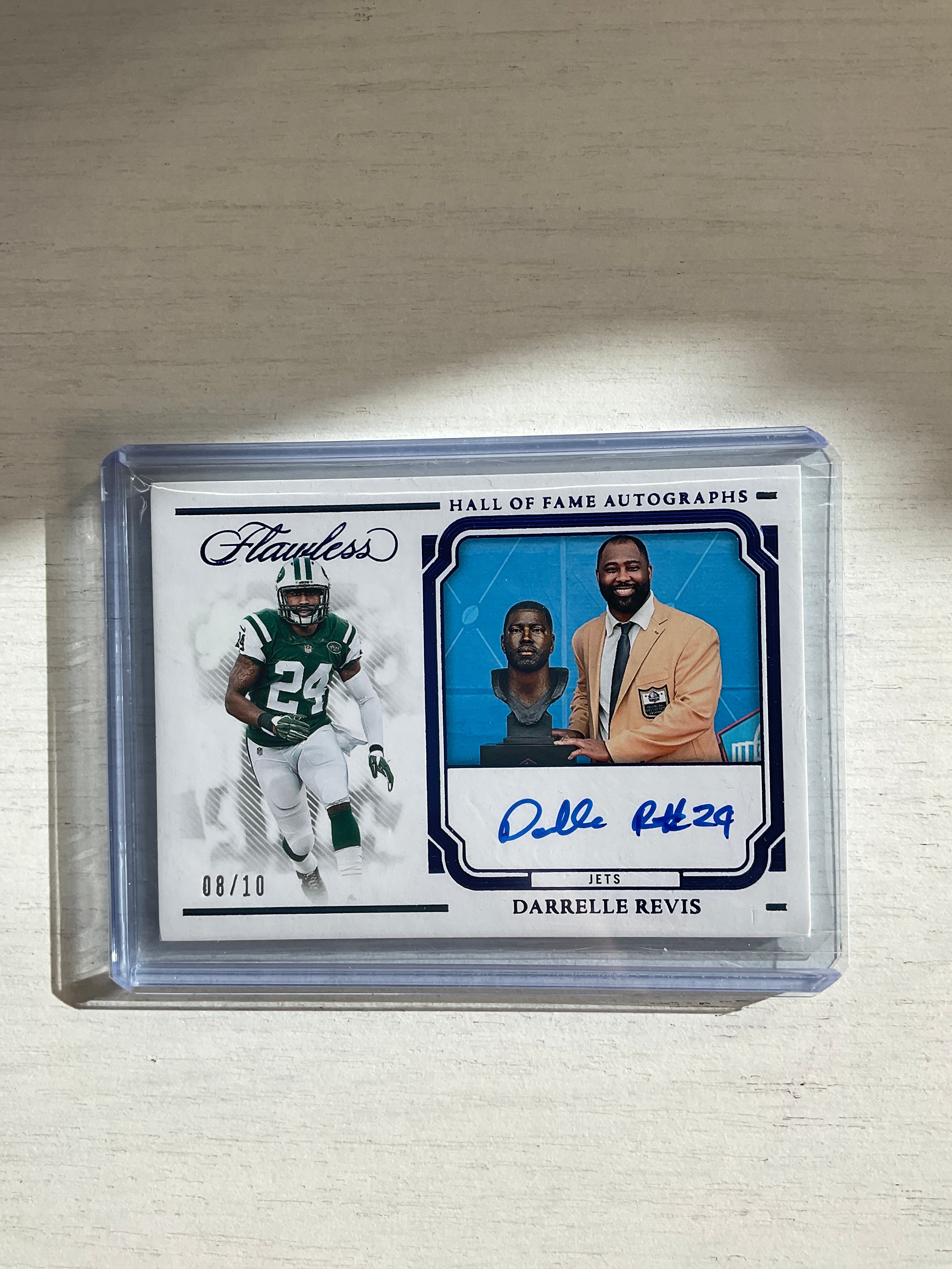 2023 Flawless Darrelle Revis Hall Of Fame Auto /10 Blue