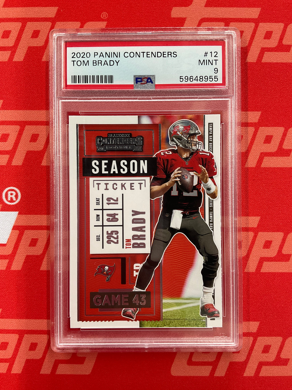 2020 Panini Contenders Tom Brady Rookie PSA 9