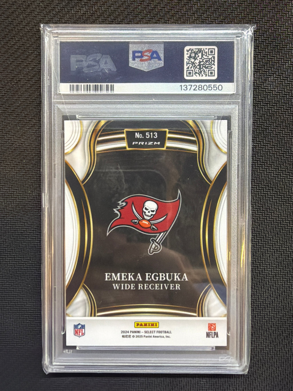 2024 Panini Select XRC Emeka Egbuka #513 PSA 10 Bucs 550
