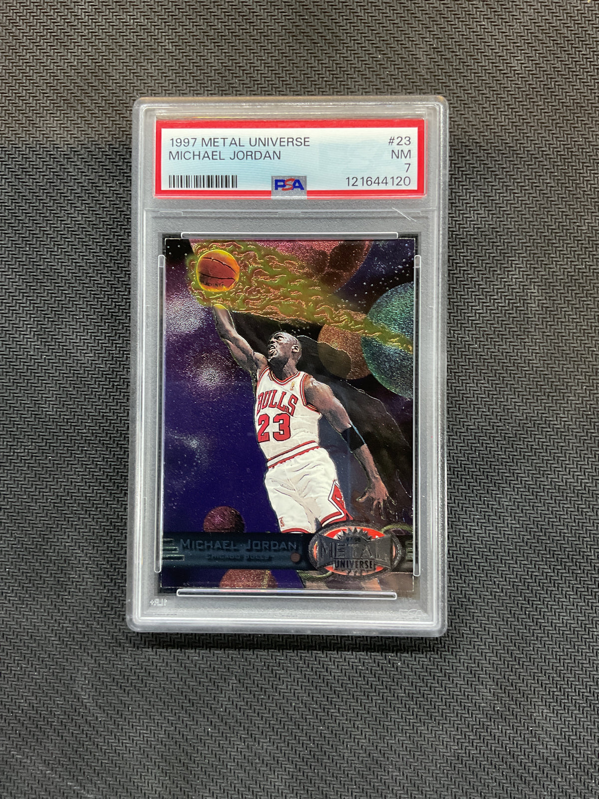 1997 Metal Universe Michael Jordan #23 PSA 7 Bulls