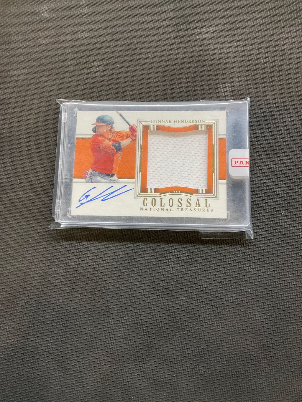 2024 Panini National Treasures Gunnar Henderson Colossal Patch Auto /49