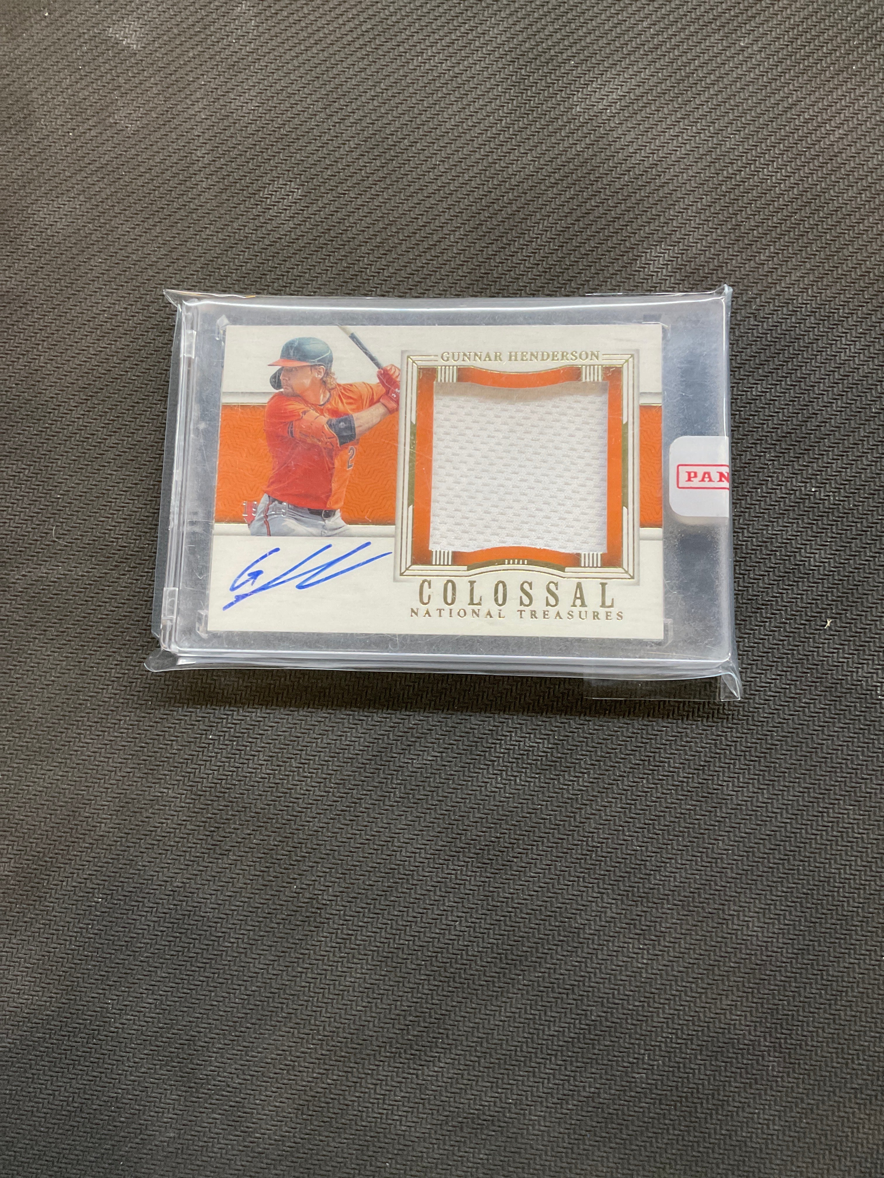 2024 Panini National Treasures Gunnar Henderson Colossal Patch Auto /49