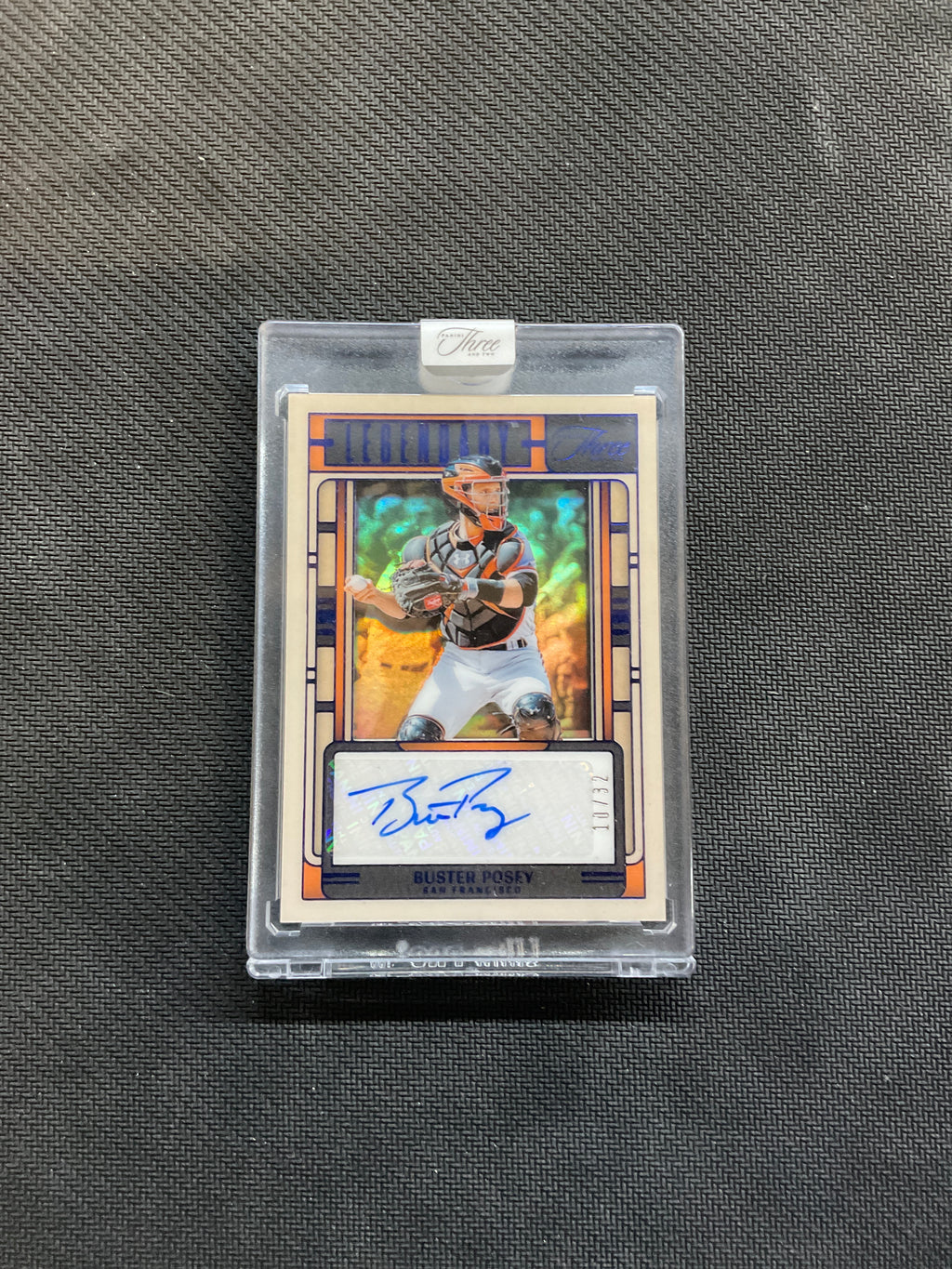 Panini Three and Two Buster Posey Legendary Auto /32 Giants