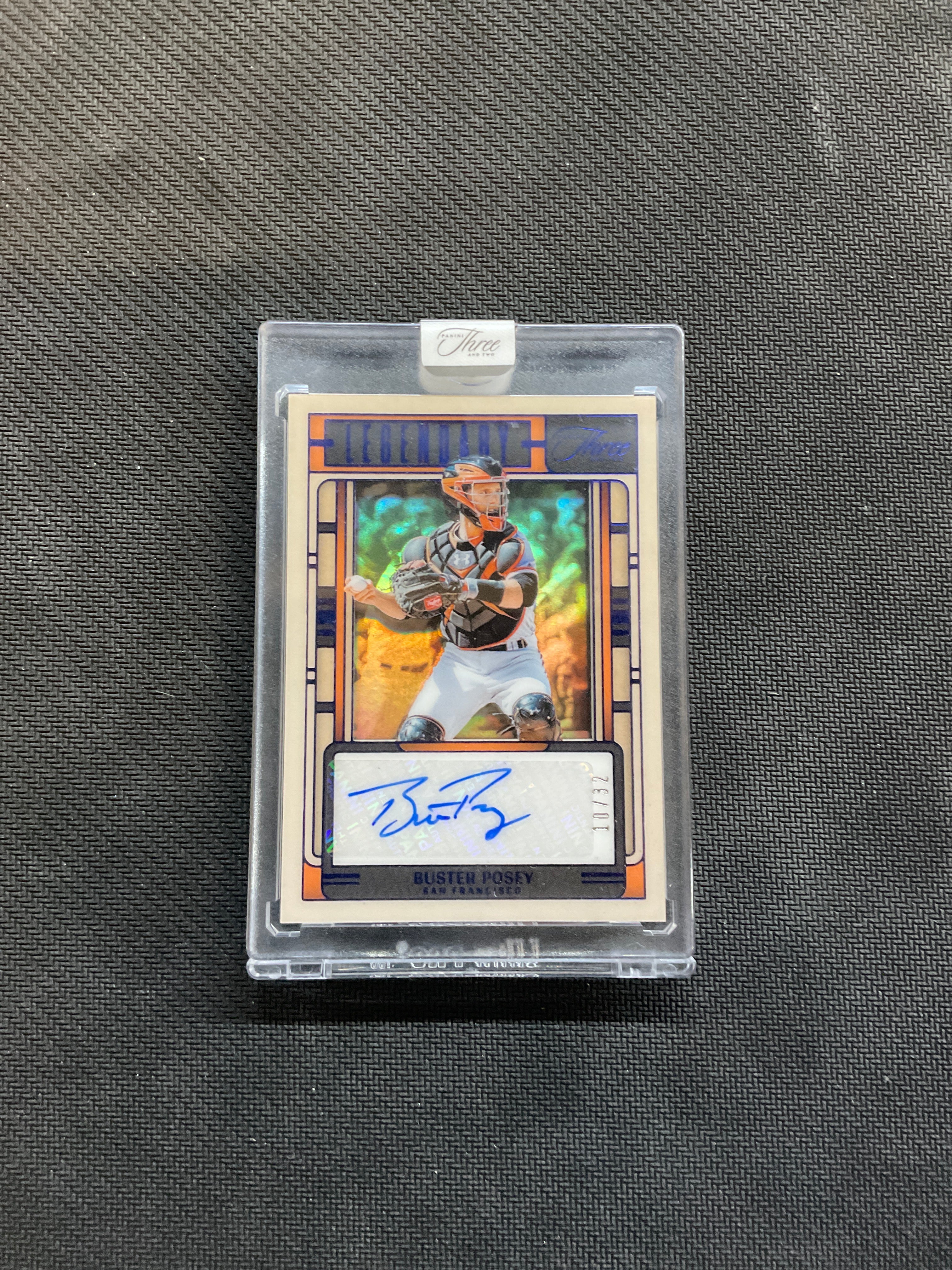Panini Three and Two Buster Posey Legendary Auto /32 Giants