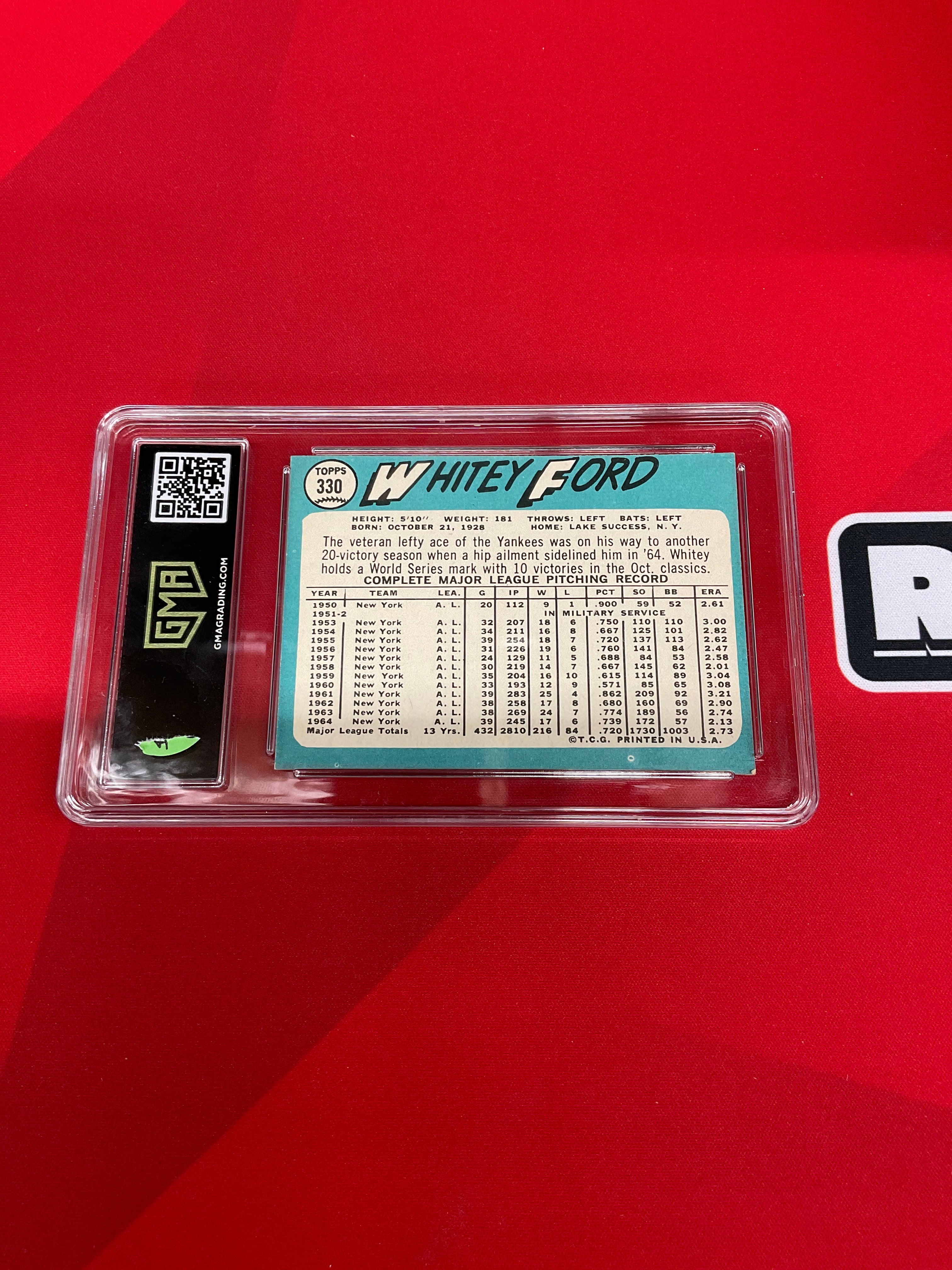 1965 Topps Whitey Ford #30 GMA 4.5