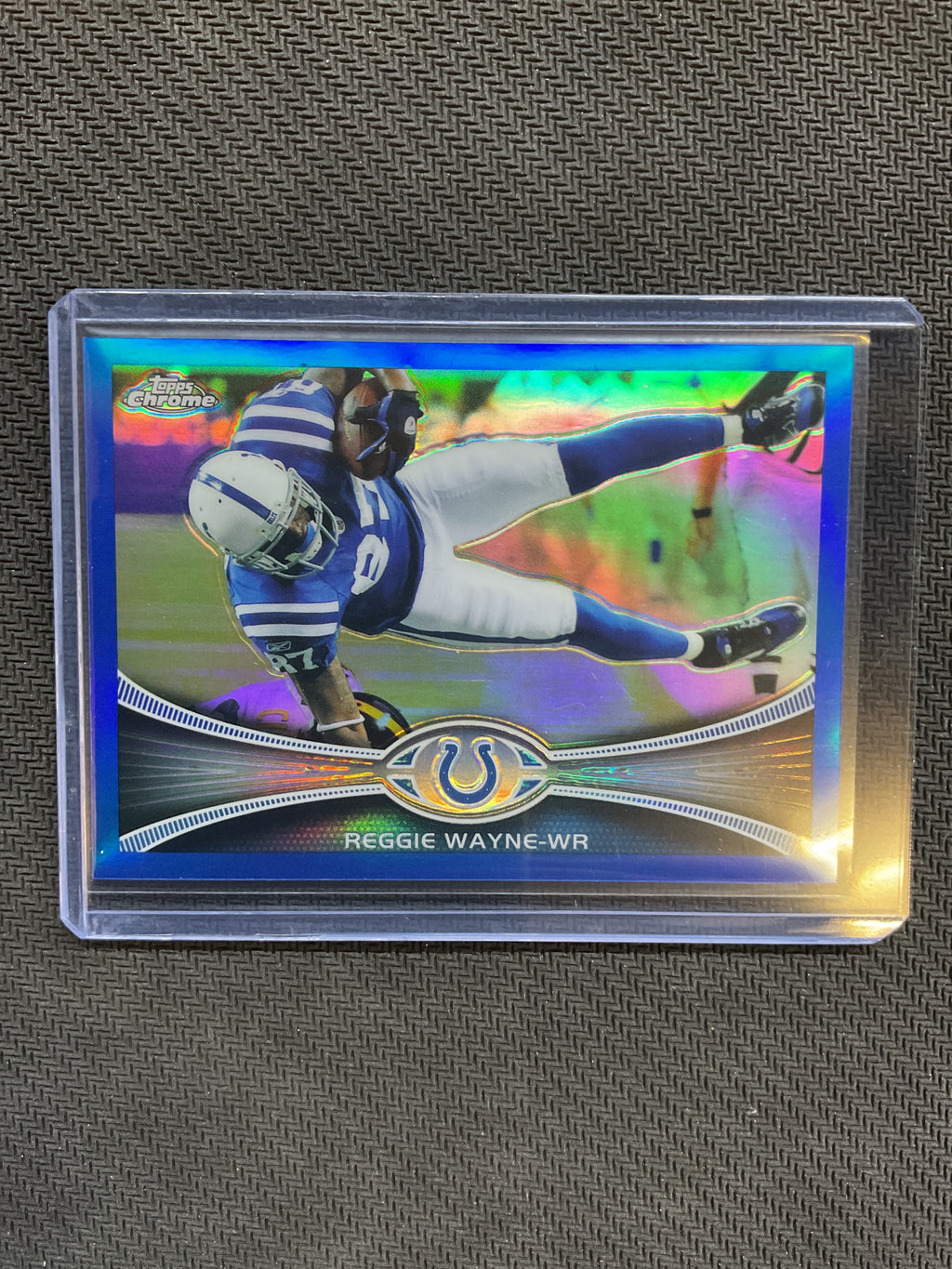 2012 Topps Chrome NFL Reggie Wayne Blue Refractor /199 Colts