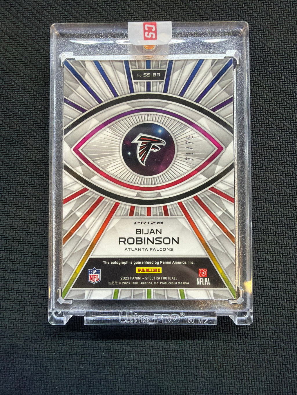 2023 Spectra Bijan Robinson Rookie Auto /75 Falcons Spectral