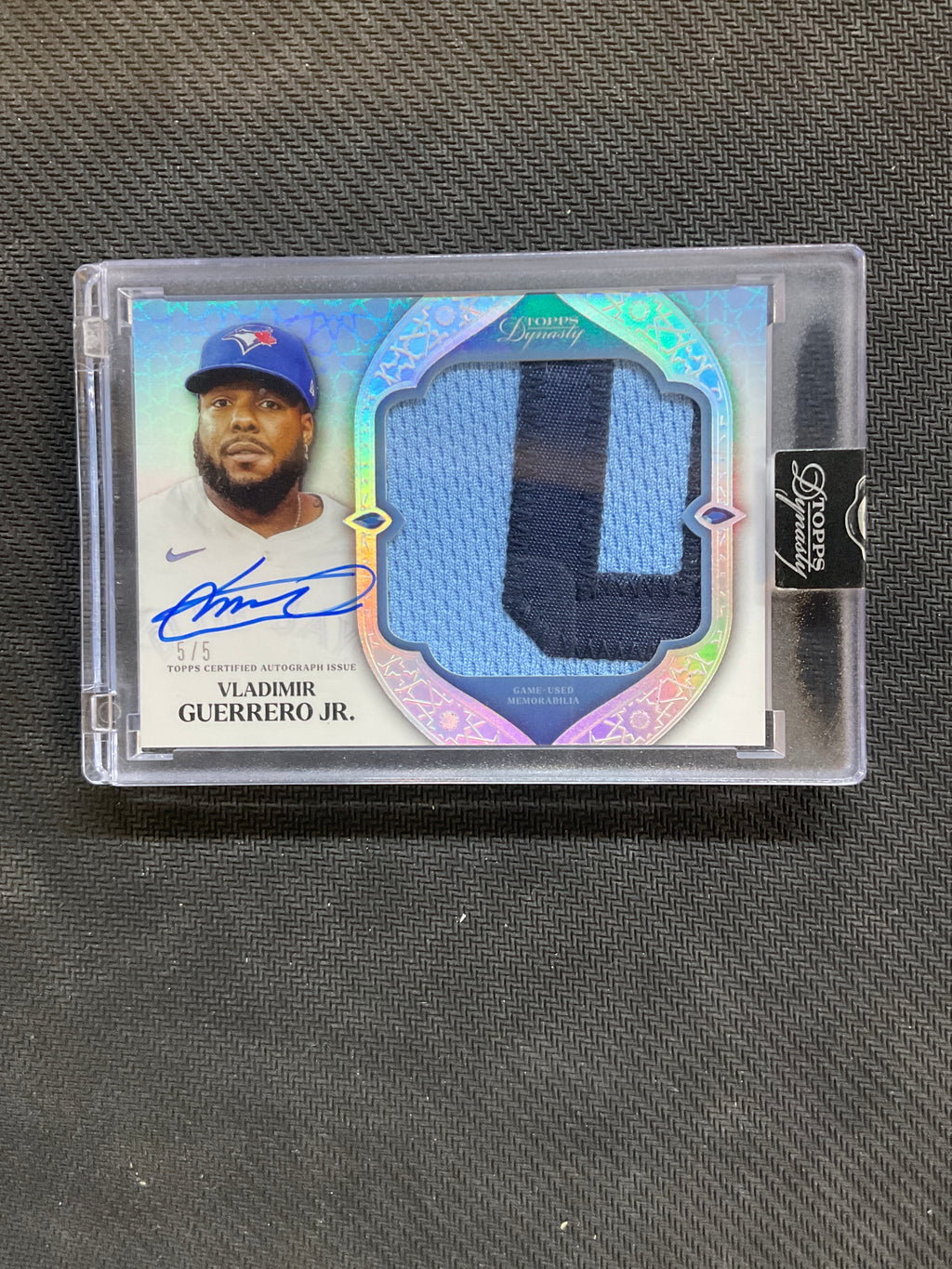 2025 Topps Dynasty Vladimir Guerrero Jr. Patch Auto /5 Blue Jays