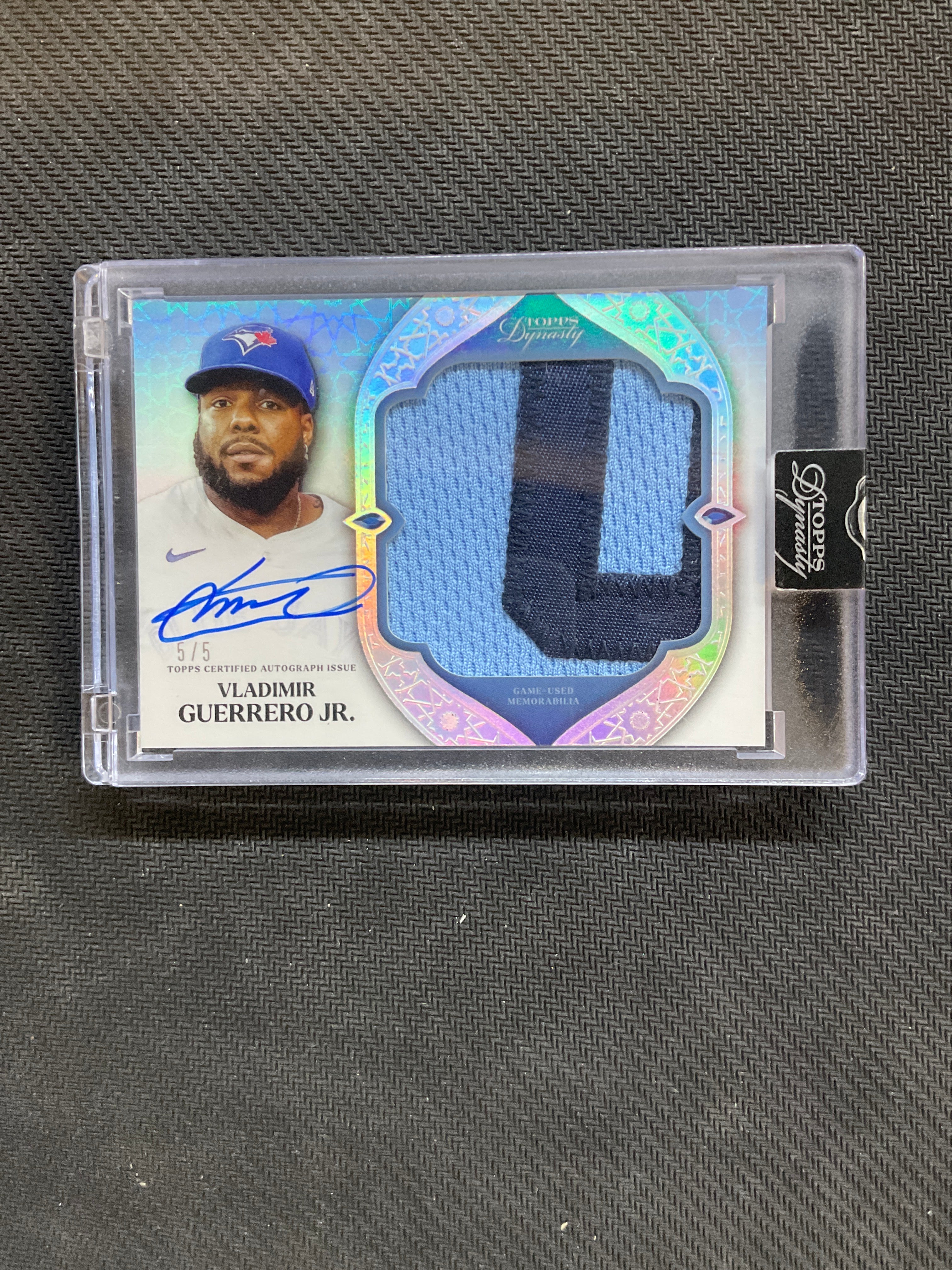 2025 Topps Dynasty Vladimir Guerrero Jr. Patch Auto /5 Blue Jays