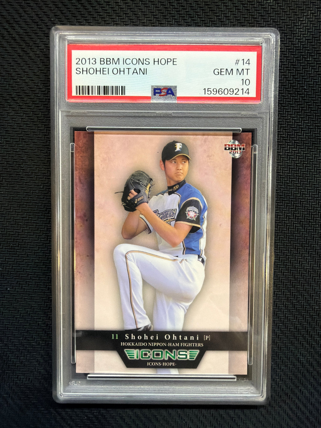 2013 BBM Icons Hope Shohei Ohtani PSA 10