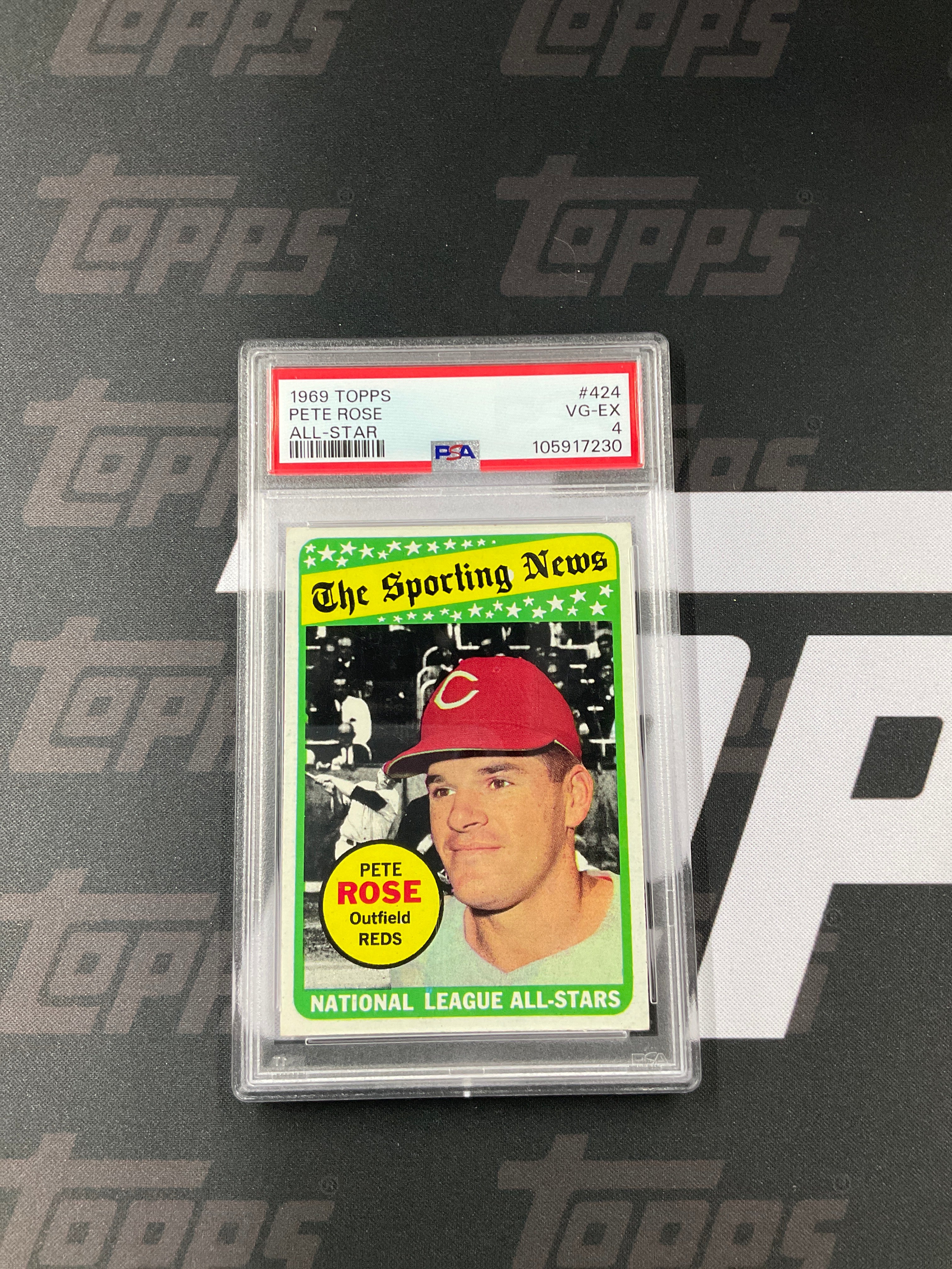 1969 Topps Pete Rose All-Star #424 PSA 4